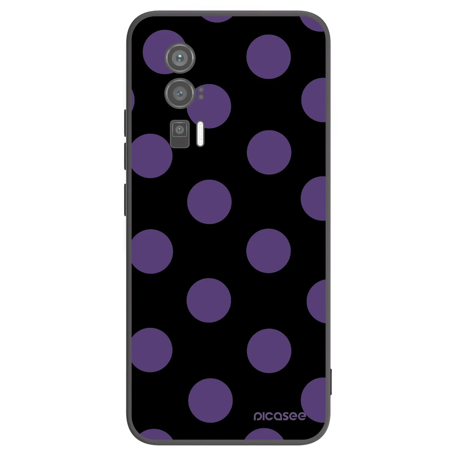 Picasee silikónový čierny obal pre Xiaomi Poco F5 Pro 5G - Big flickers