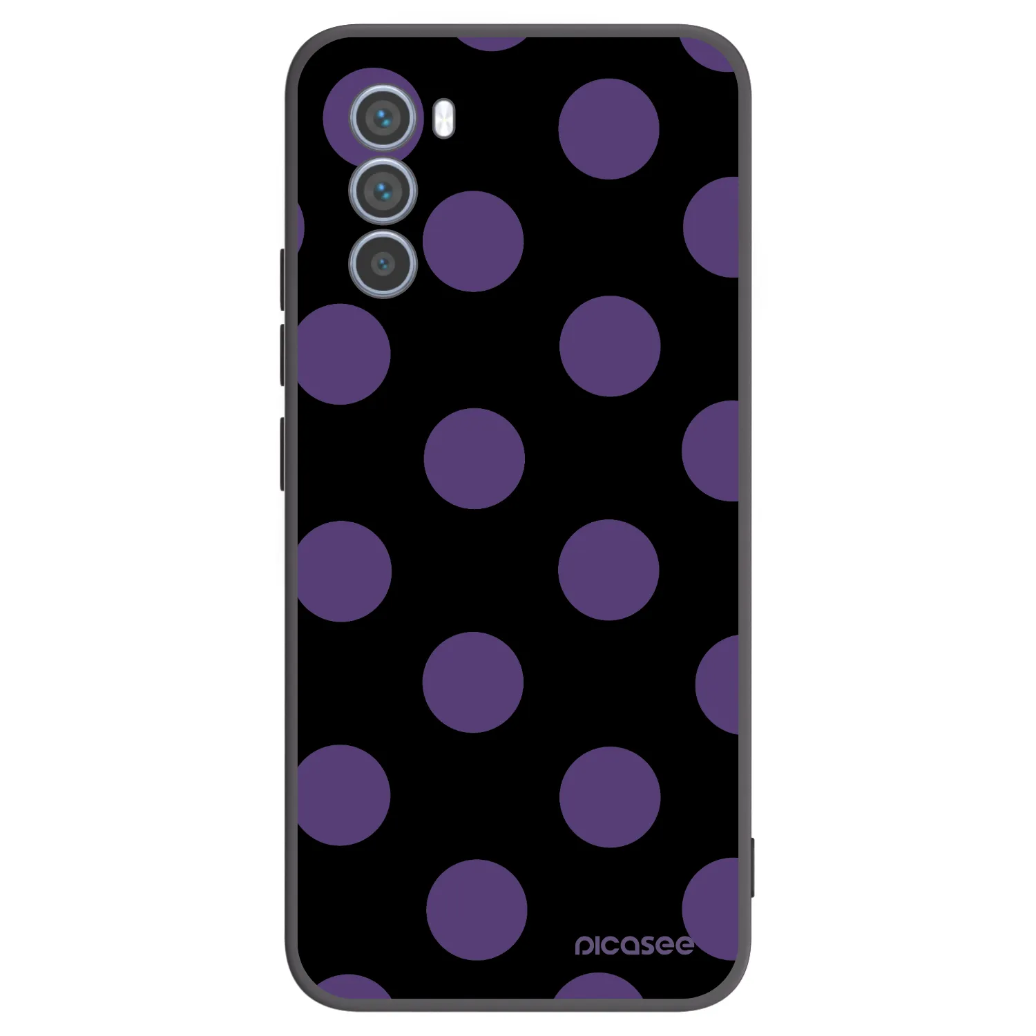 Picasee silikónový čierny obal pre Motorola Moto G62 - Big flickers