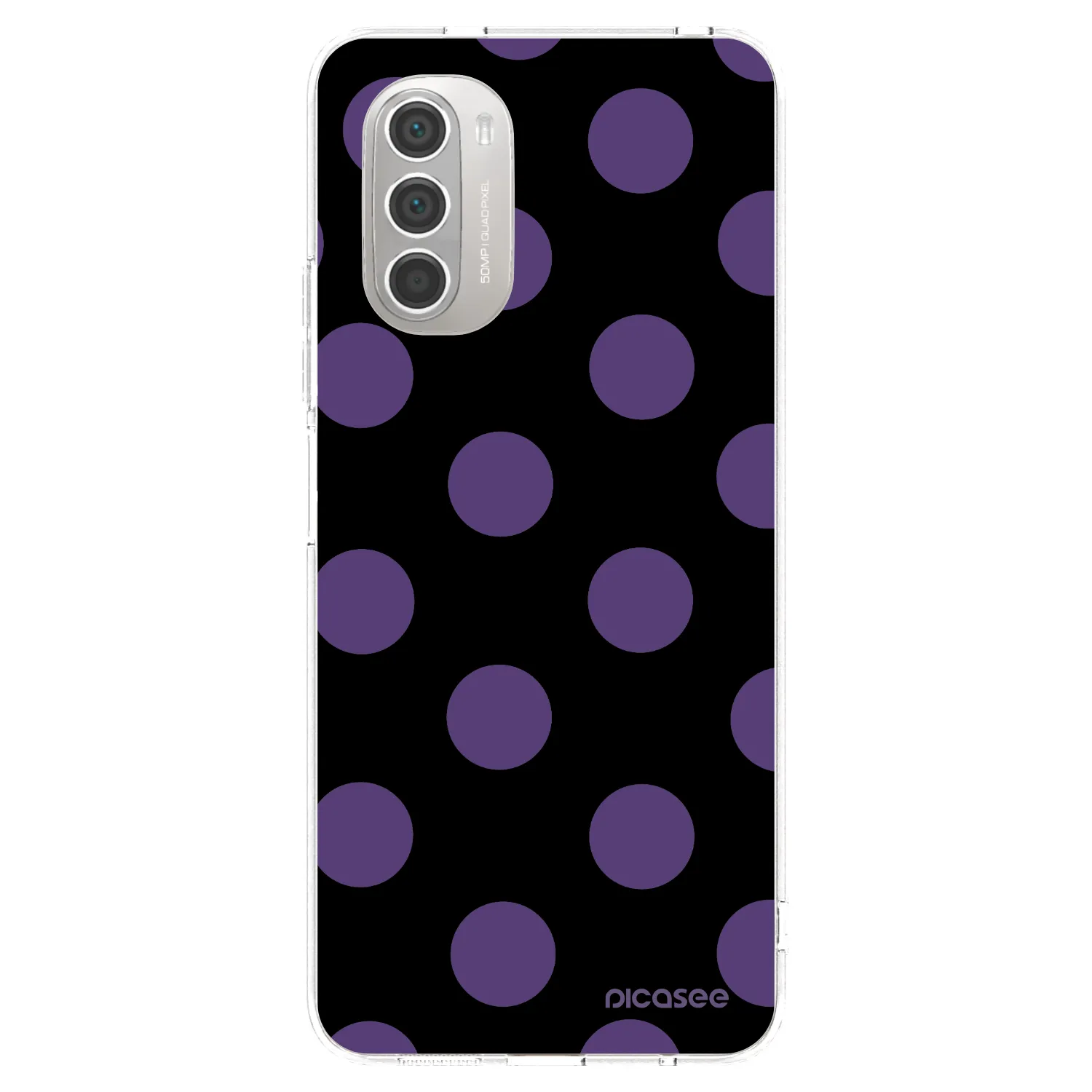 Picasee silikónový prehľadný obal pre Motorola Moto G51 - Big flickers