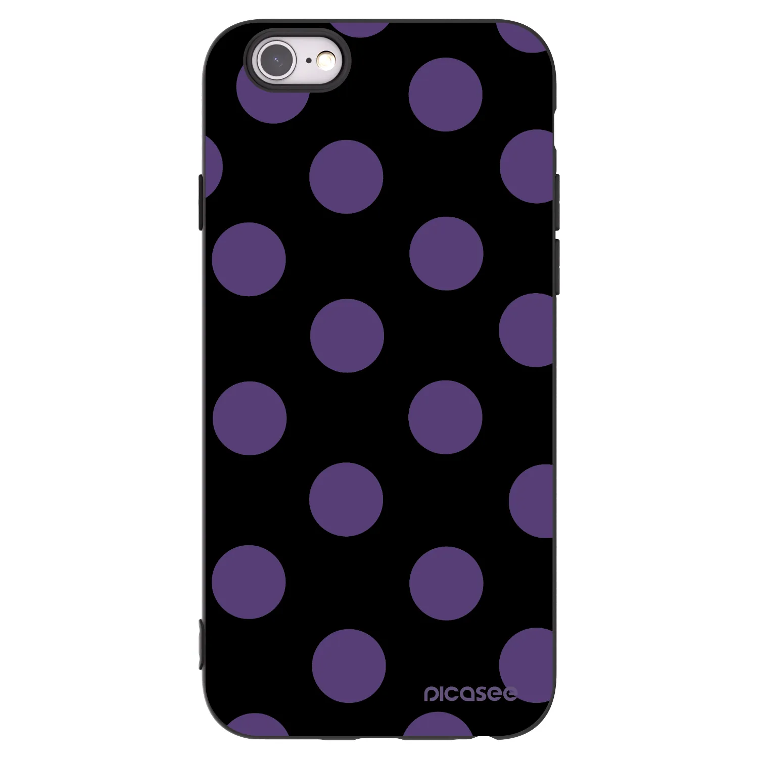 Picasee silikónový čierny obal pre Apple iPhone 6/6S - Big flickers