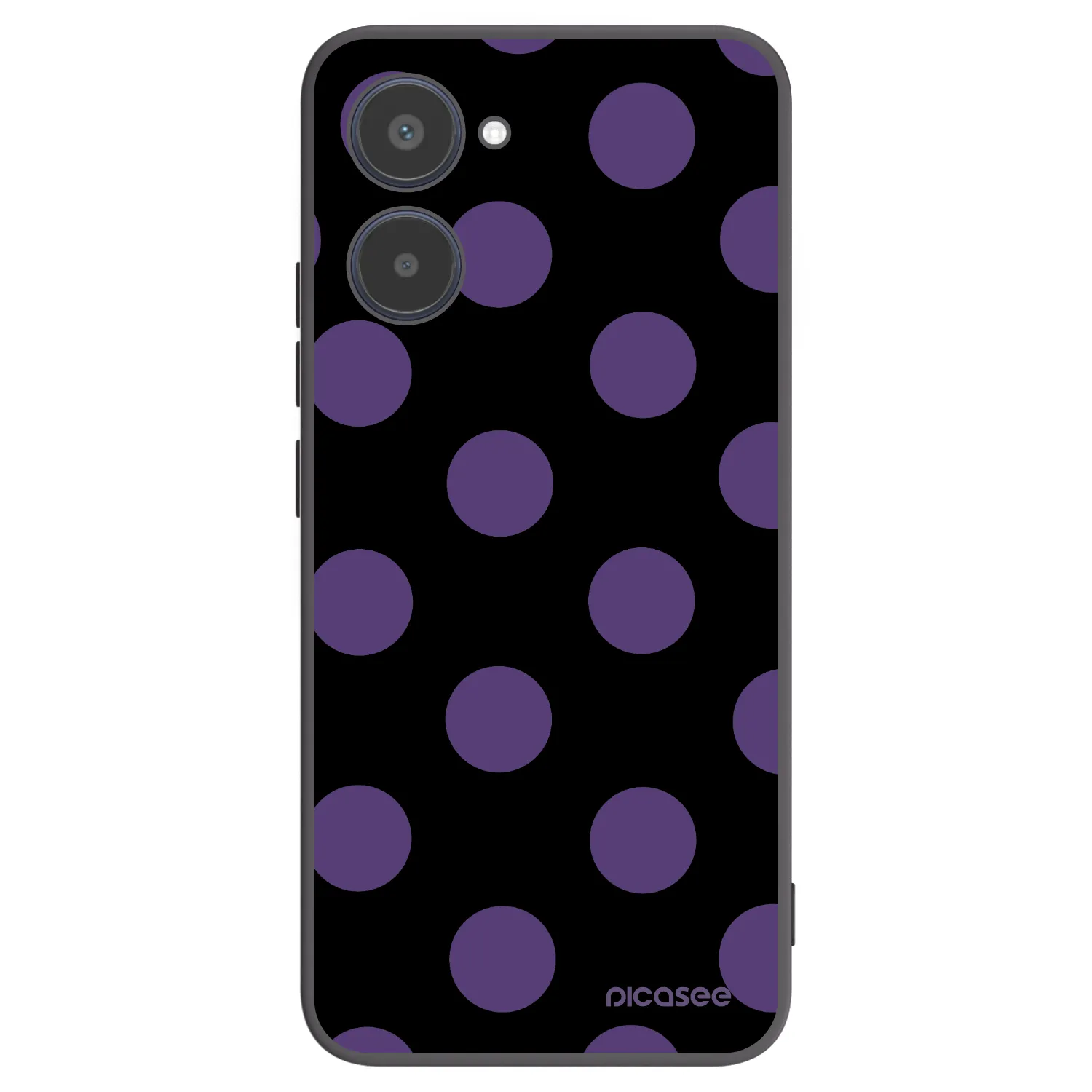 Picasee silikónový čierny obal pre Realme 10 4G - Big flickers