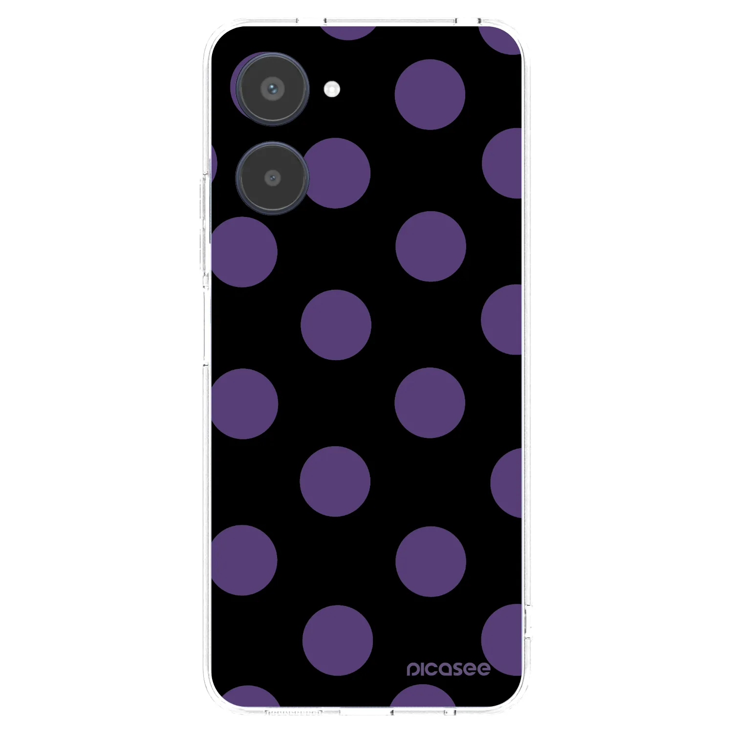 Picasee silikónový prehľadný obal pre Realme 10 4G - Big flickers