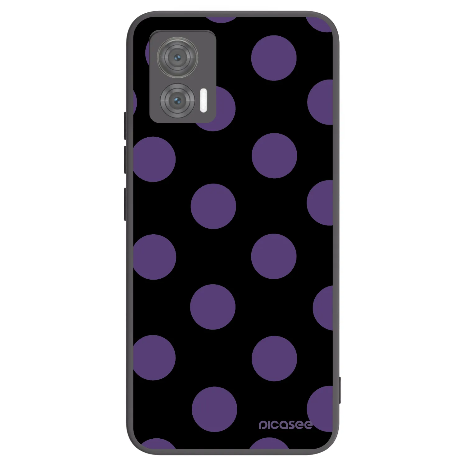 Picasee silikónový čierny obal pre Motorola Edge 30 Neo - Big flickers