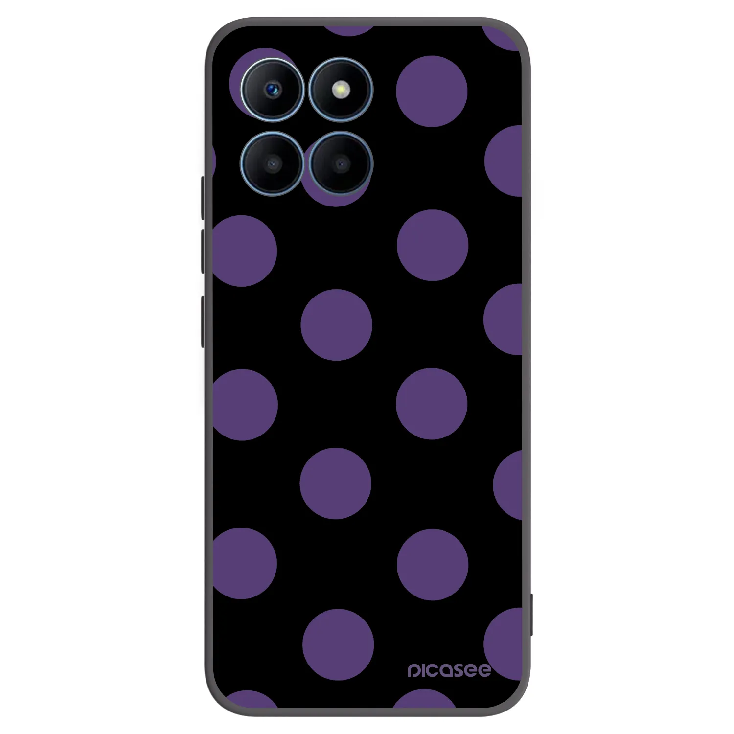 Picasee silikónový čierny obal pre Honor 70 Lite - Big flickers
