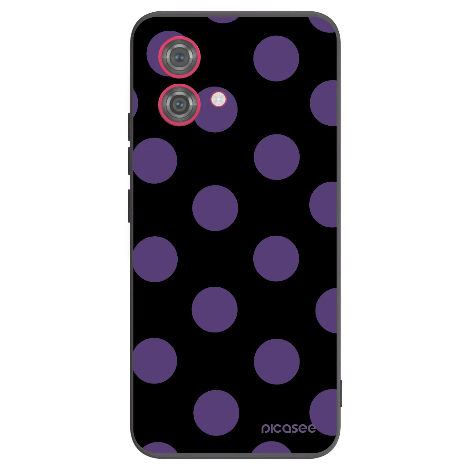 Picasee silikónový čierny obal pre Motorola Moto G84 5G - Big flickers