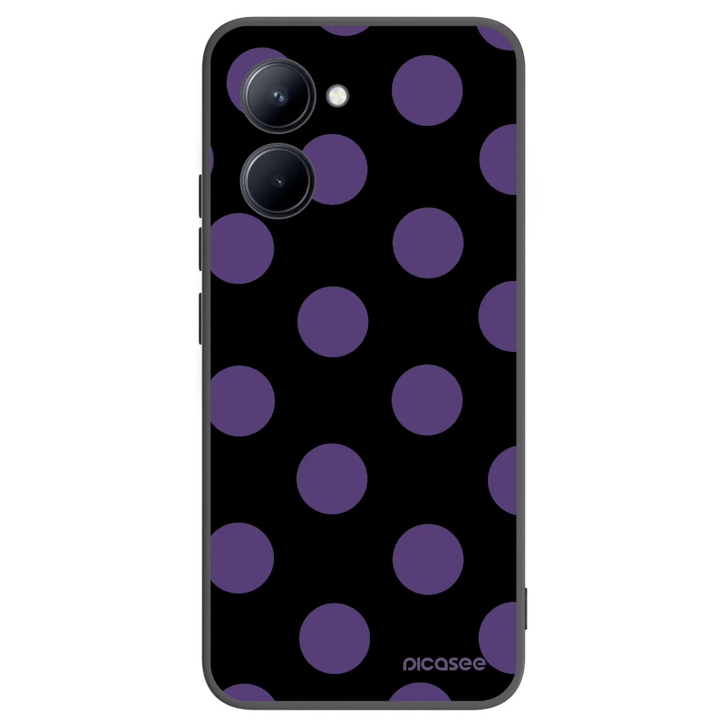 Picasee silikónový čierny obal pre Realme C33 (2023) - Big flickers