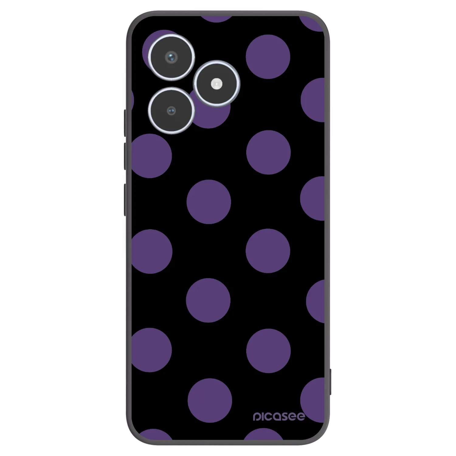 Picasee silikónový čierny obal pre Realme C53 - Big flickers