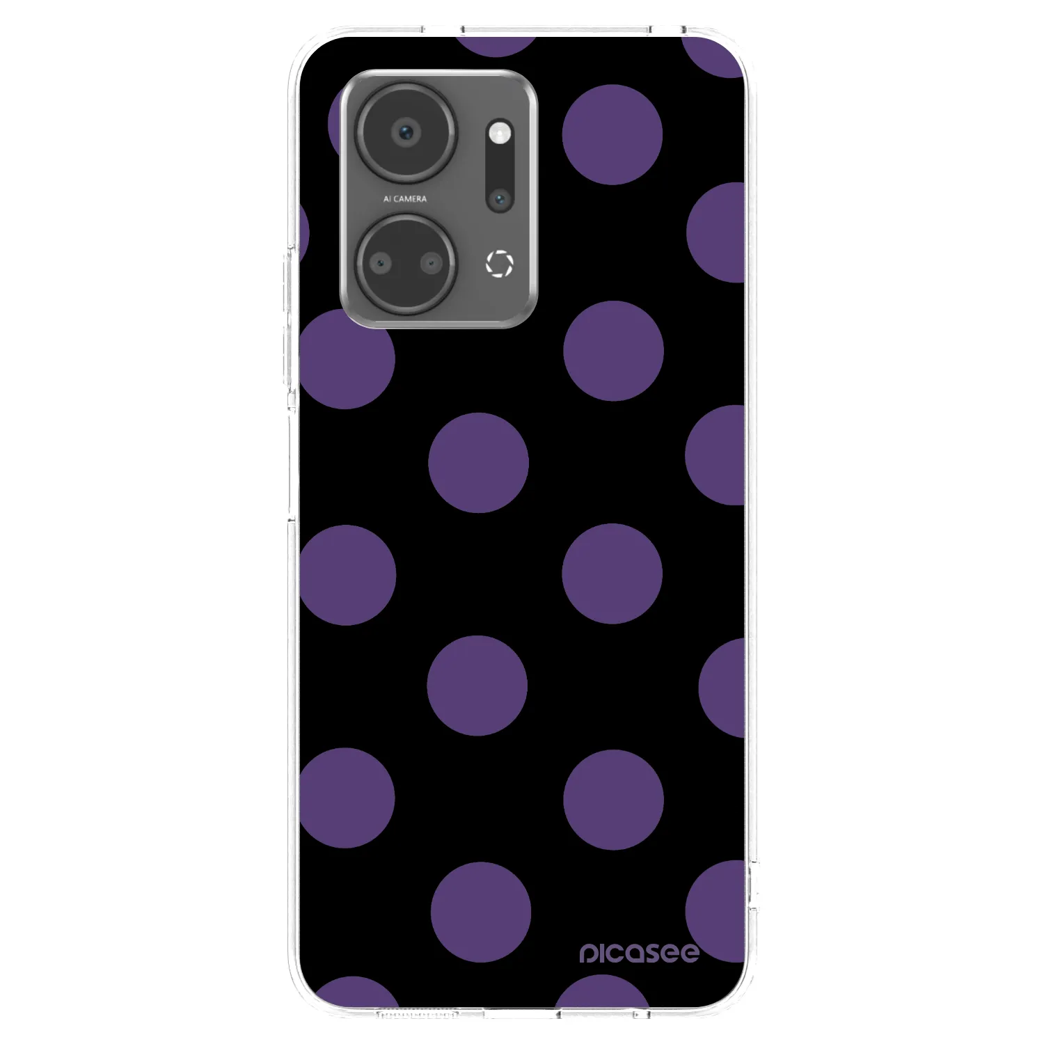 Picasee silikónový prehľadný obal pre Honor X7a - Big flickers