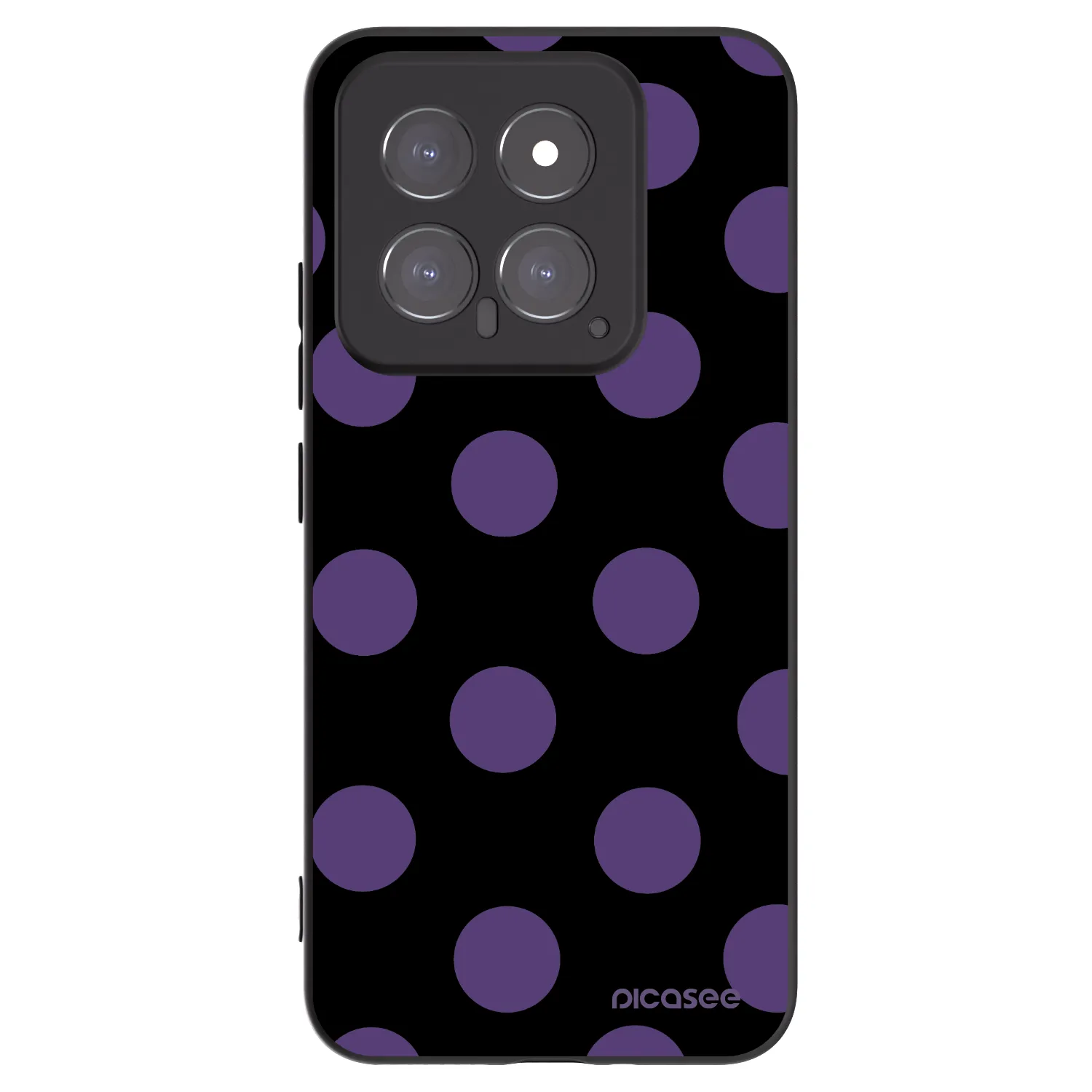 Picasee silikónový čierny obal pre Xiaomi 14 - Big flickers