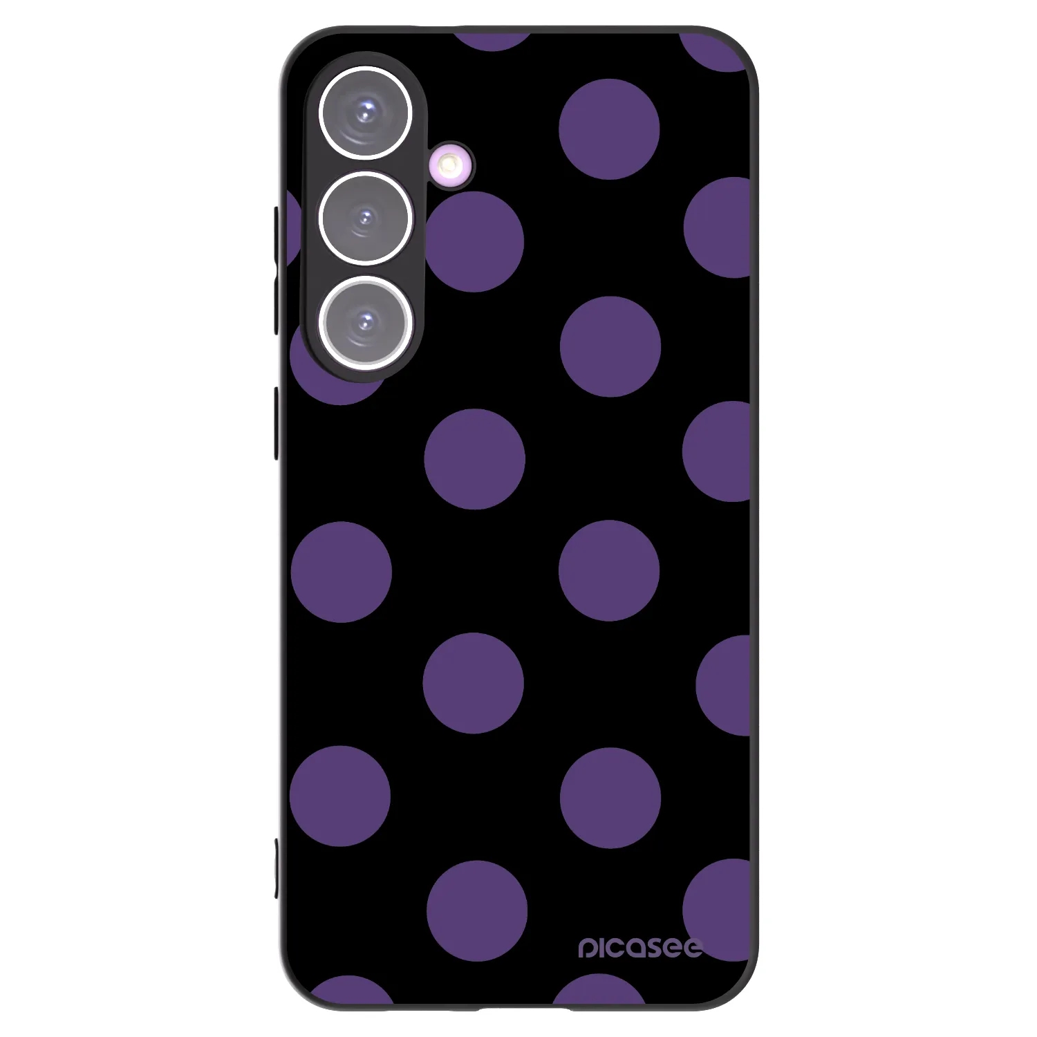 Picasee silikónový čierny obal pre Samsung Galaxy S24+ S926B 5G - Big flickers