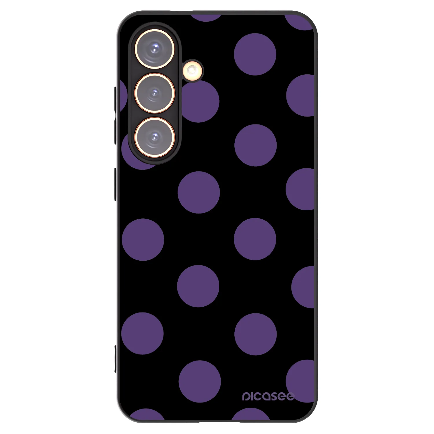 Picasee silikónový čierny obal pre Samsung Galaxy S24 S921B 5G - Big flickers