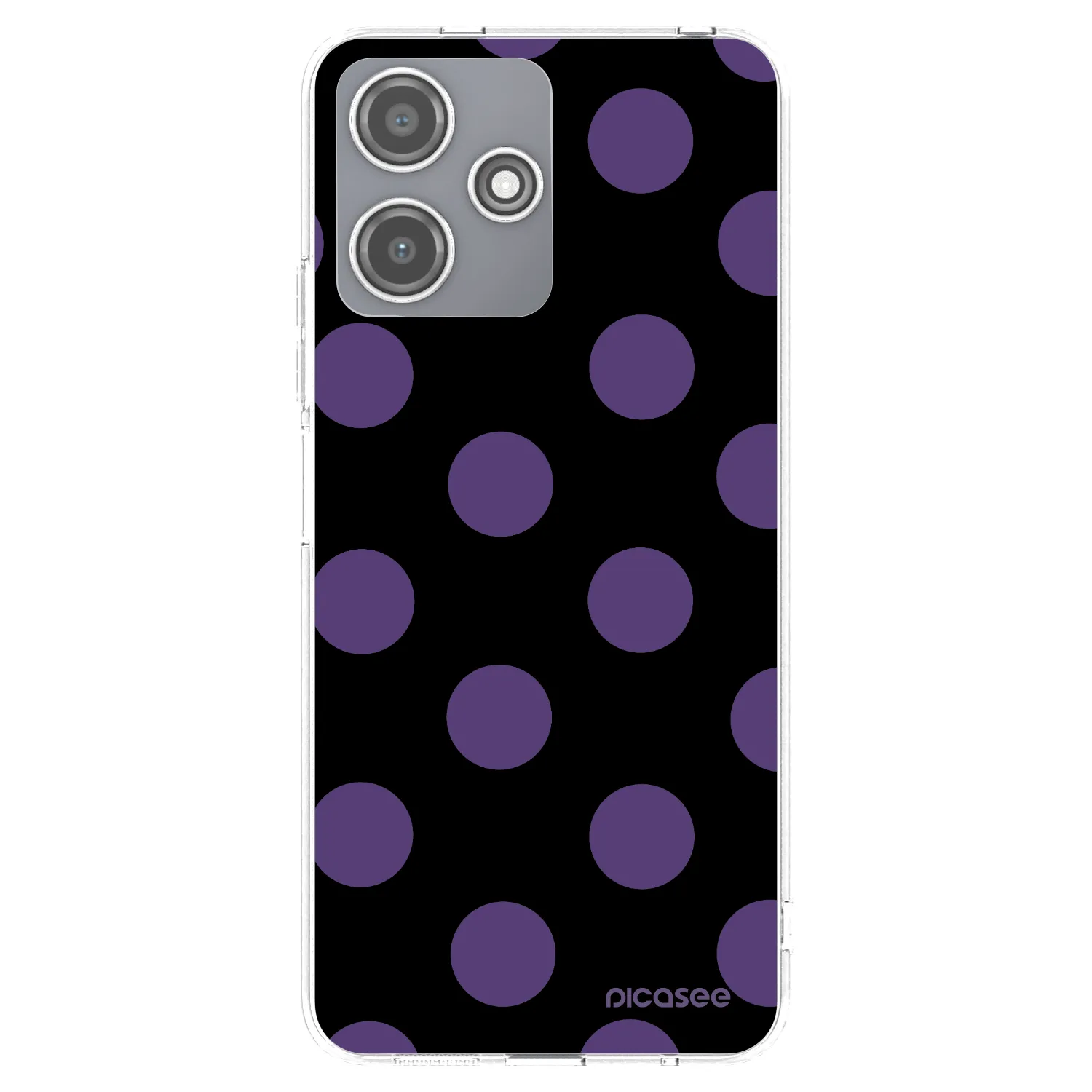 Picasee silikónový prehľadný obal pre Xiaomi Redmi 12 5G - Big flickers
