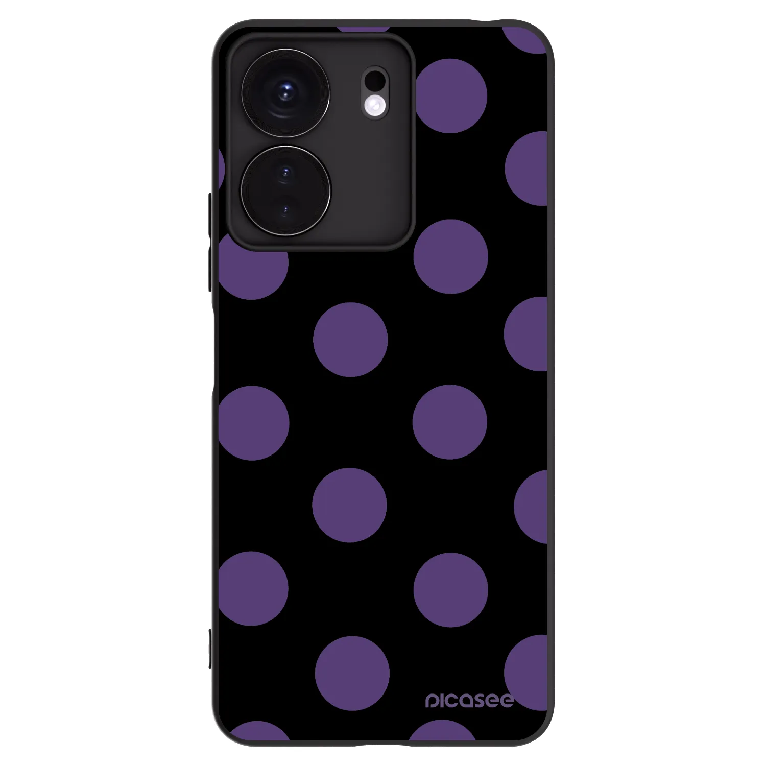 Picasee silikónový čierny obal pre Xiaomi Redmi 13C 4G - Big flickers