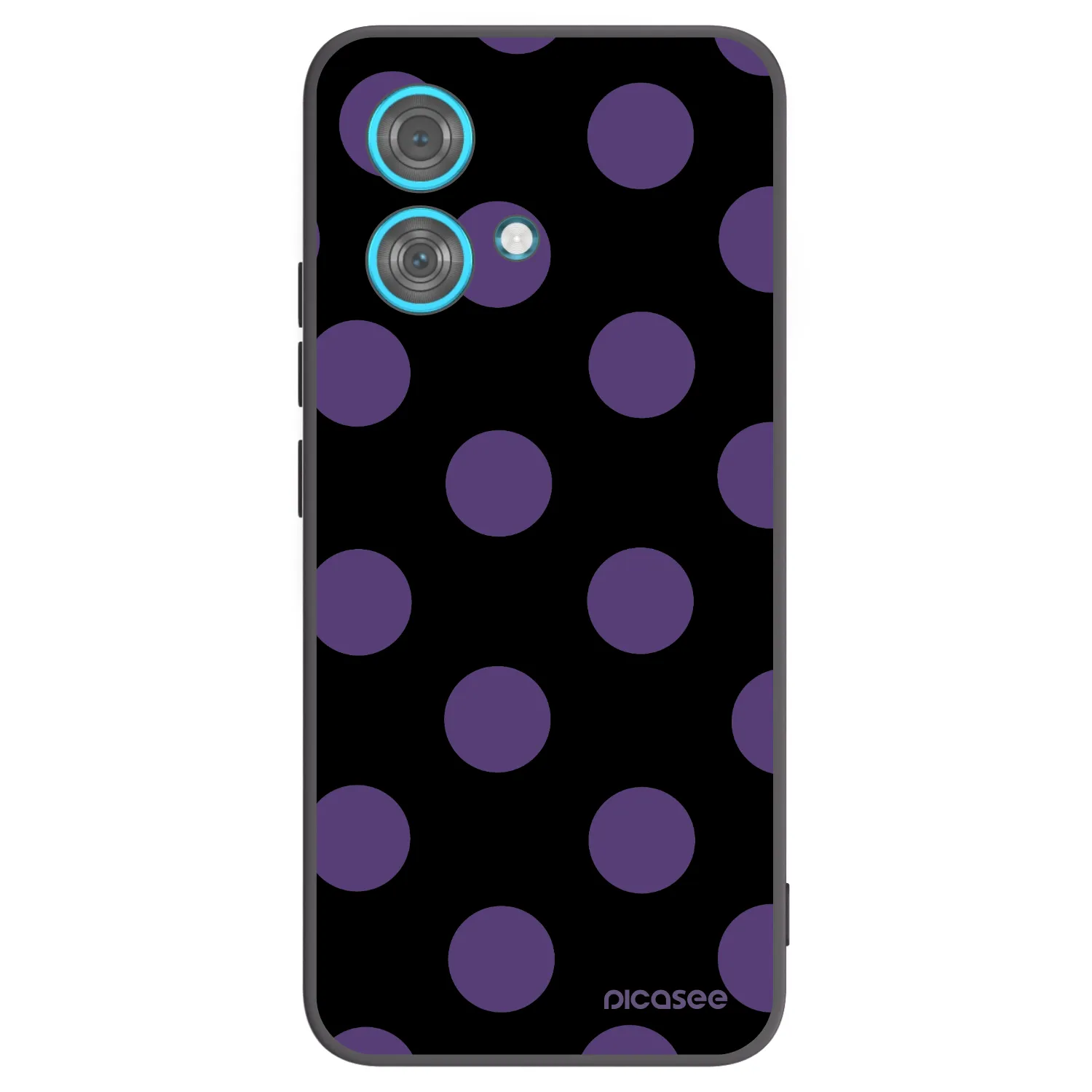 Picasee silikónový čierny obal pre Motorola Edge 40 Neo - Big flickers