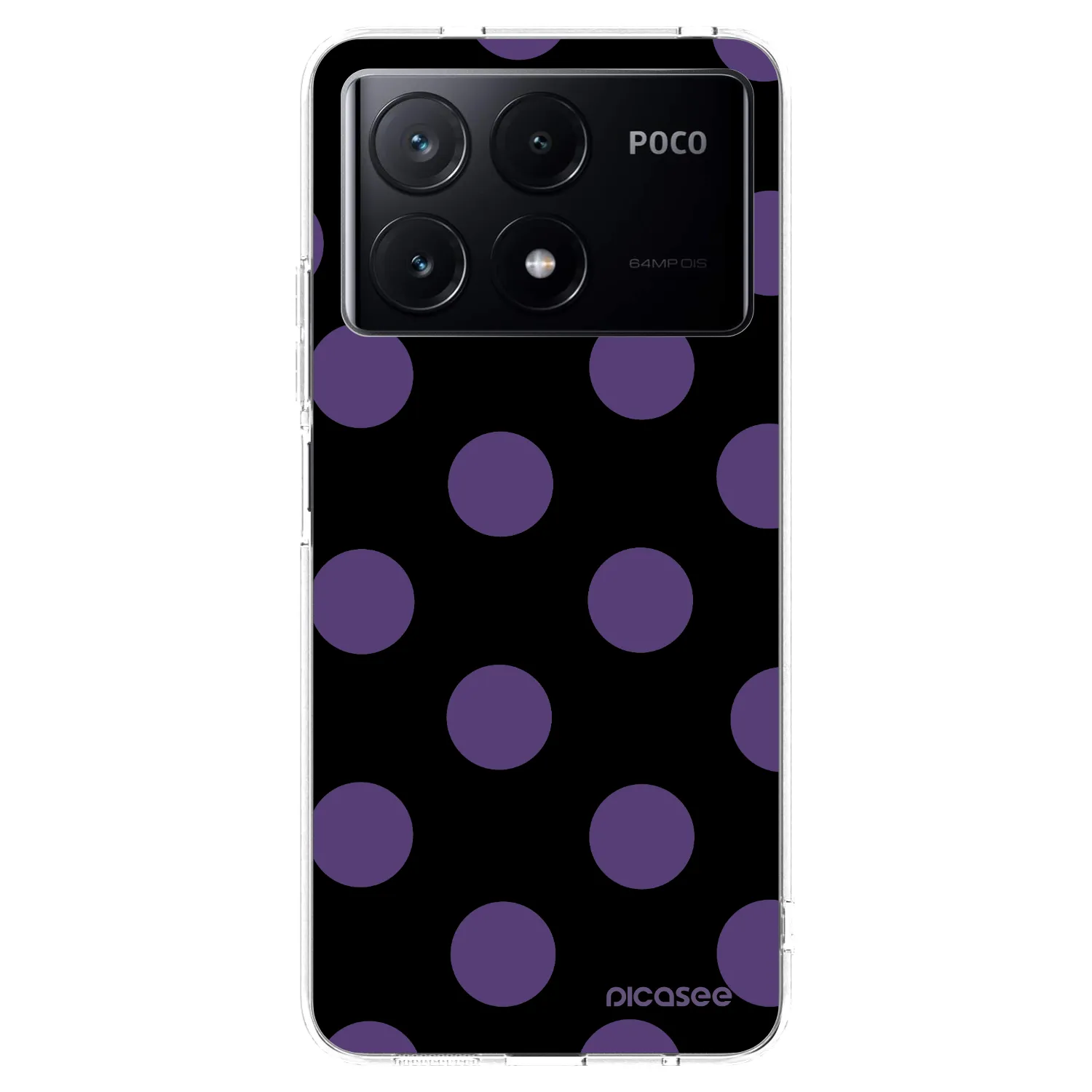 Picasee silikónový prehľadný obal pre Xiaomi Poco X6 Pro - Big flickers