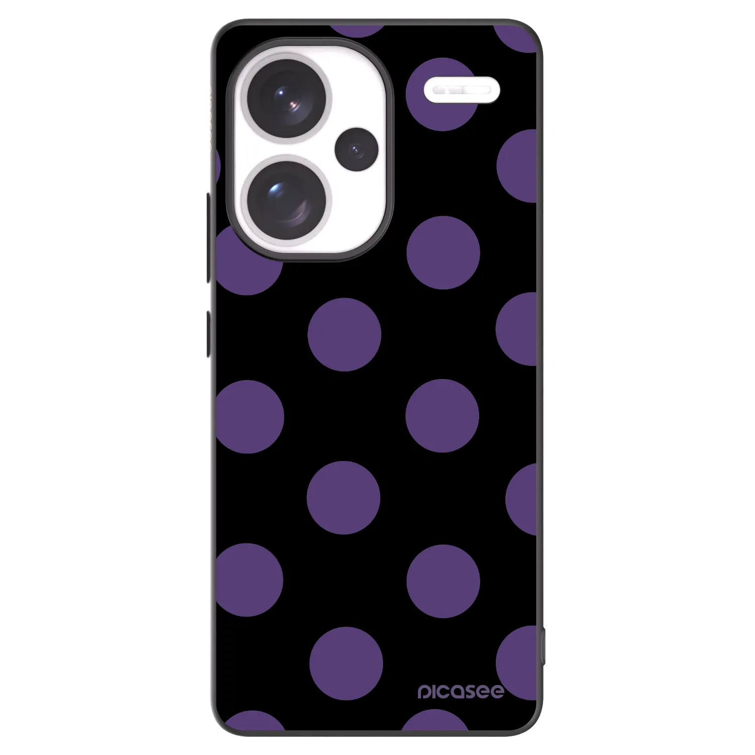Picasee silikónový čierny obal pre Xiaomi Redmi Note 13 Pro+ 5G - Big flickers