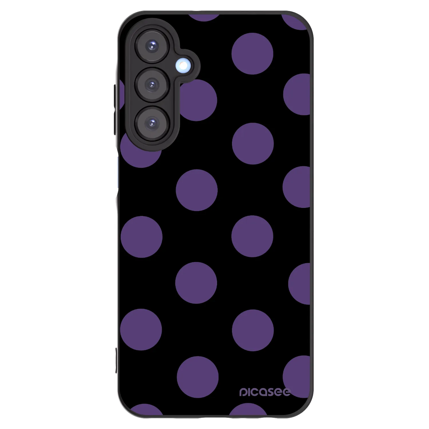 Picasee silikónový čierny obal pre Samsung Galaxy A25 A256B 5G - Big flickers