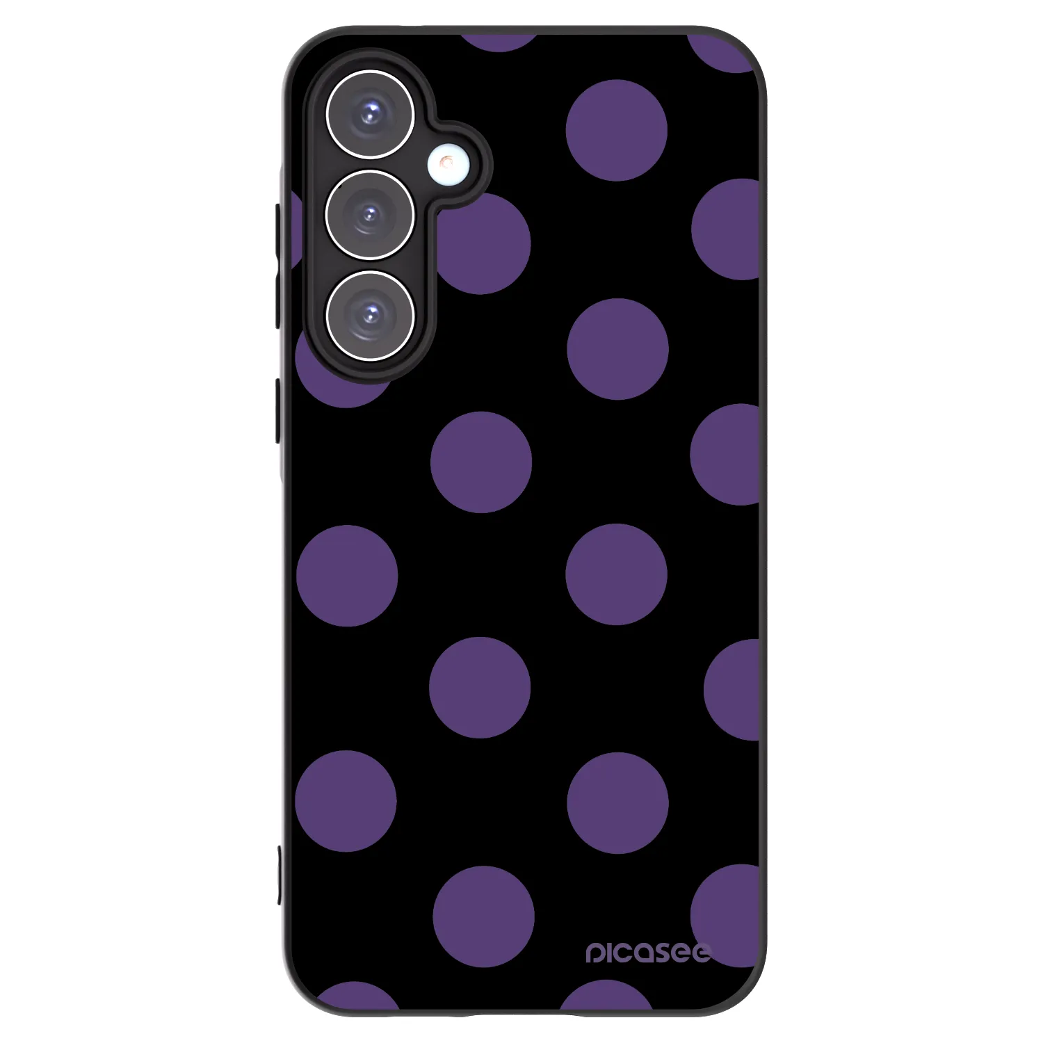Picasee silikónový čierny obal pre Samsung Galaxy A55 5G A556B - Big flickers