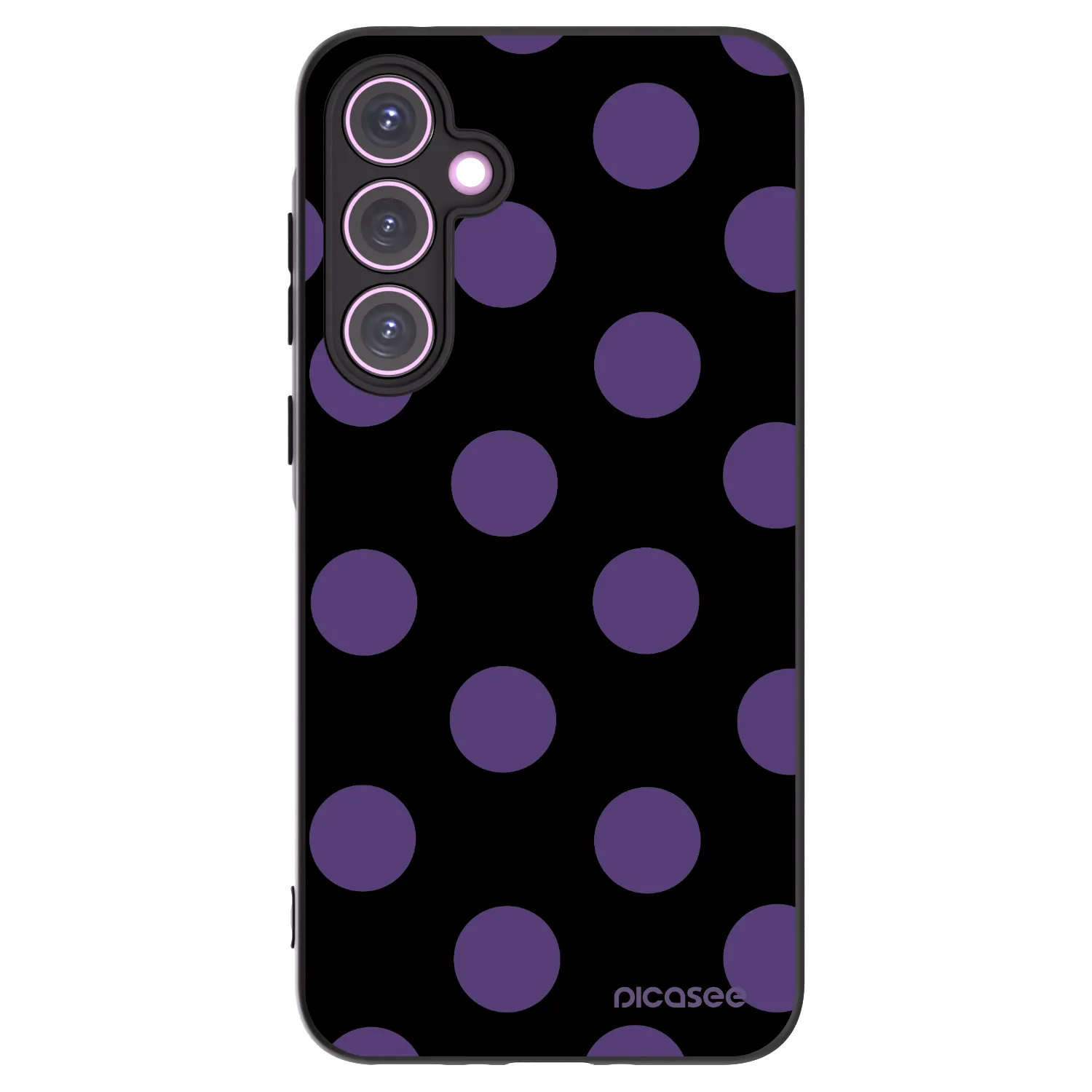 Picasee silikónový čierny obal pre Samsung Galaxy A35 5G A356B - Big flickers