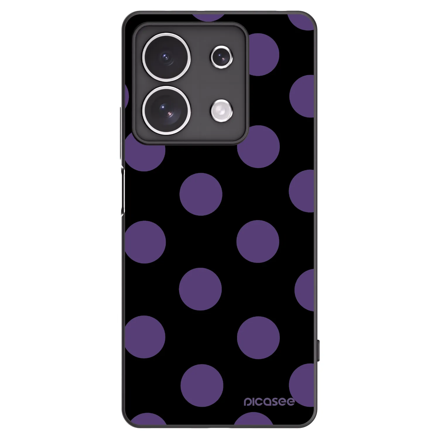 Picasee silikónový čierny obal pre Xiaomi Redmi Note 13 4G - Big flickers
