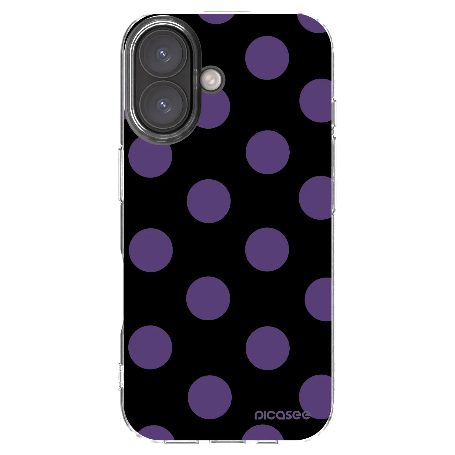 Picasee silikónový prehľadný obal pre Apple iPhone 16 - Big flickers