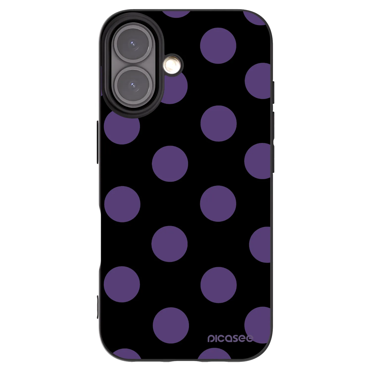 Picasee silikónový čierny obal pre Apple iPhone 16 - Big flickers
