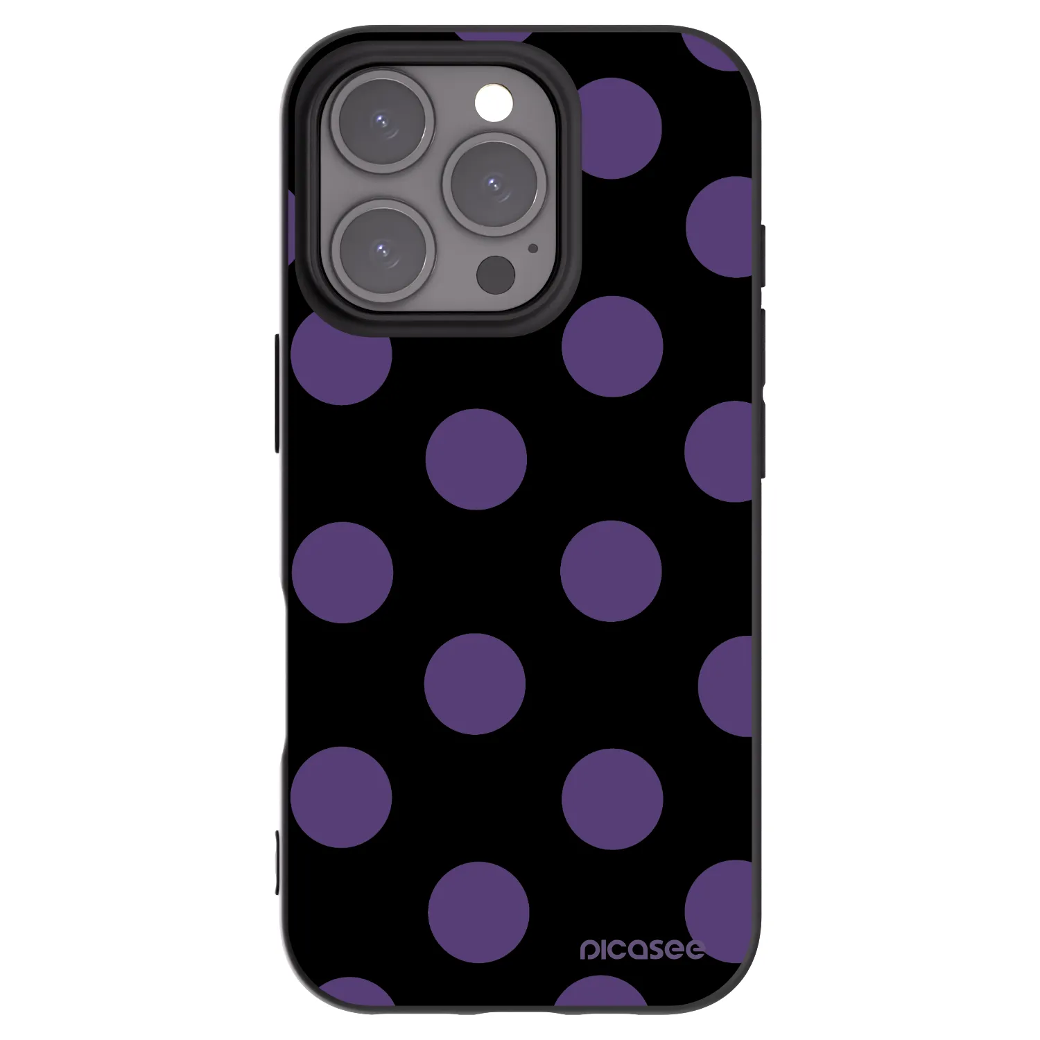 Picasee silikónový čierny obal pre Apple iPhone 16 Pro - Big flickers
