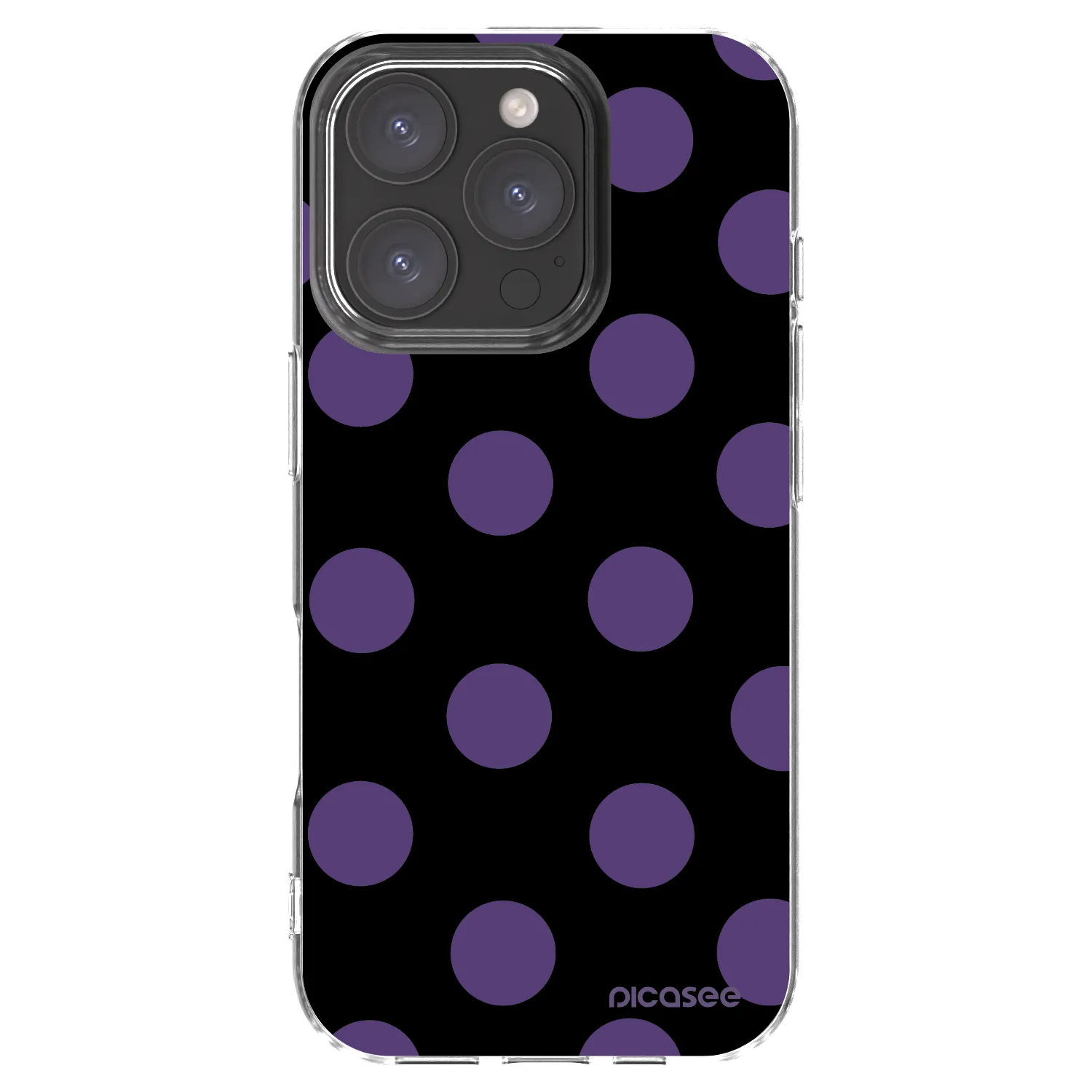 Picasee silikónový prehľadný obal pre Apple iPhone 16 Pro - Big flickers
