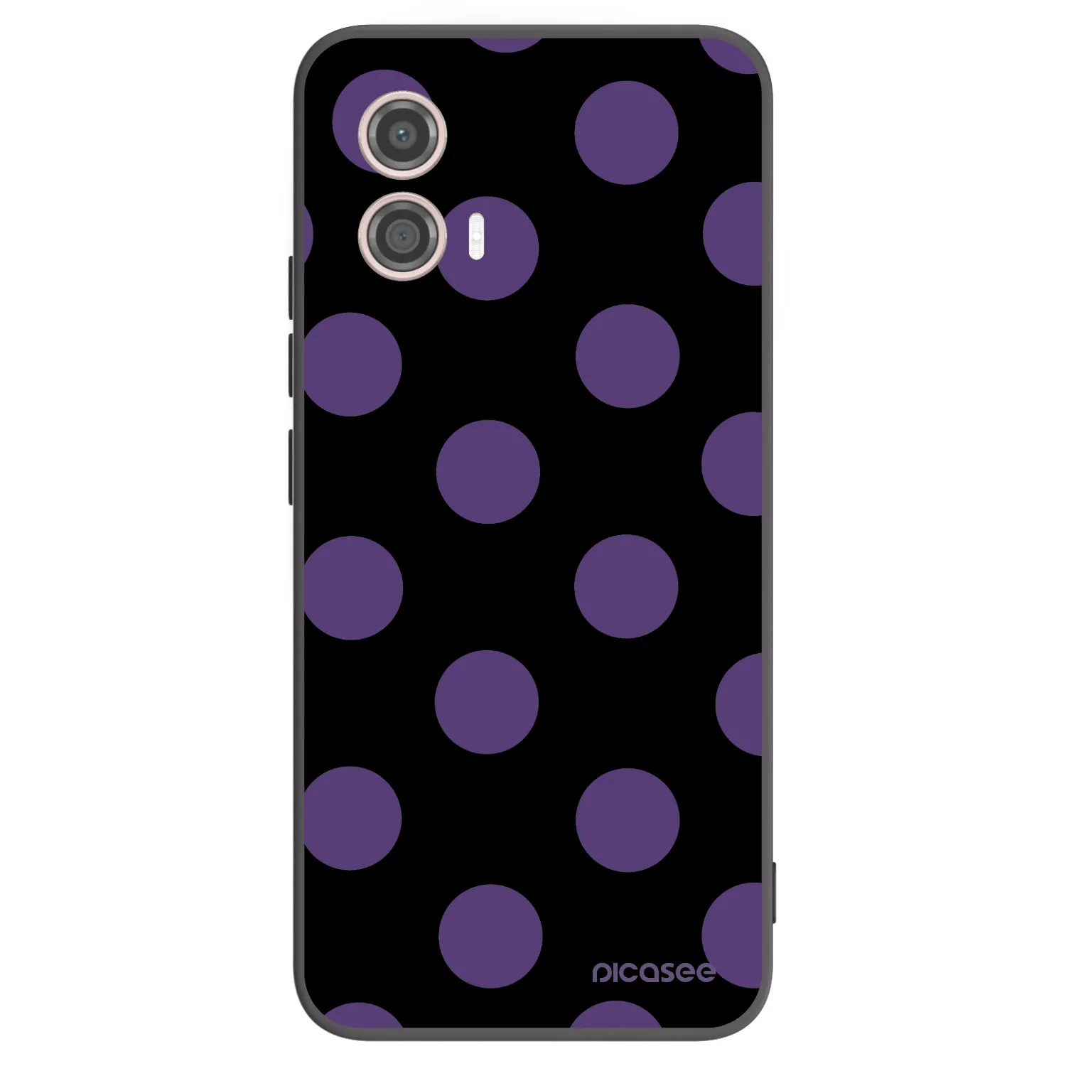 Picasee silikónový čierny obal pre Motorola Moto G53 5G - Big flickers