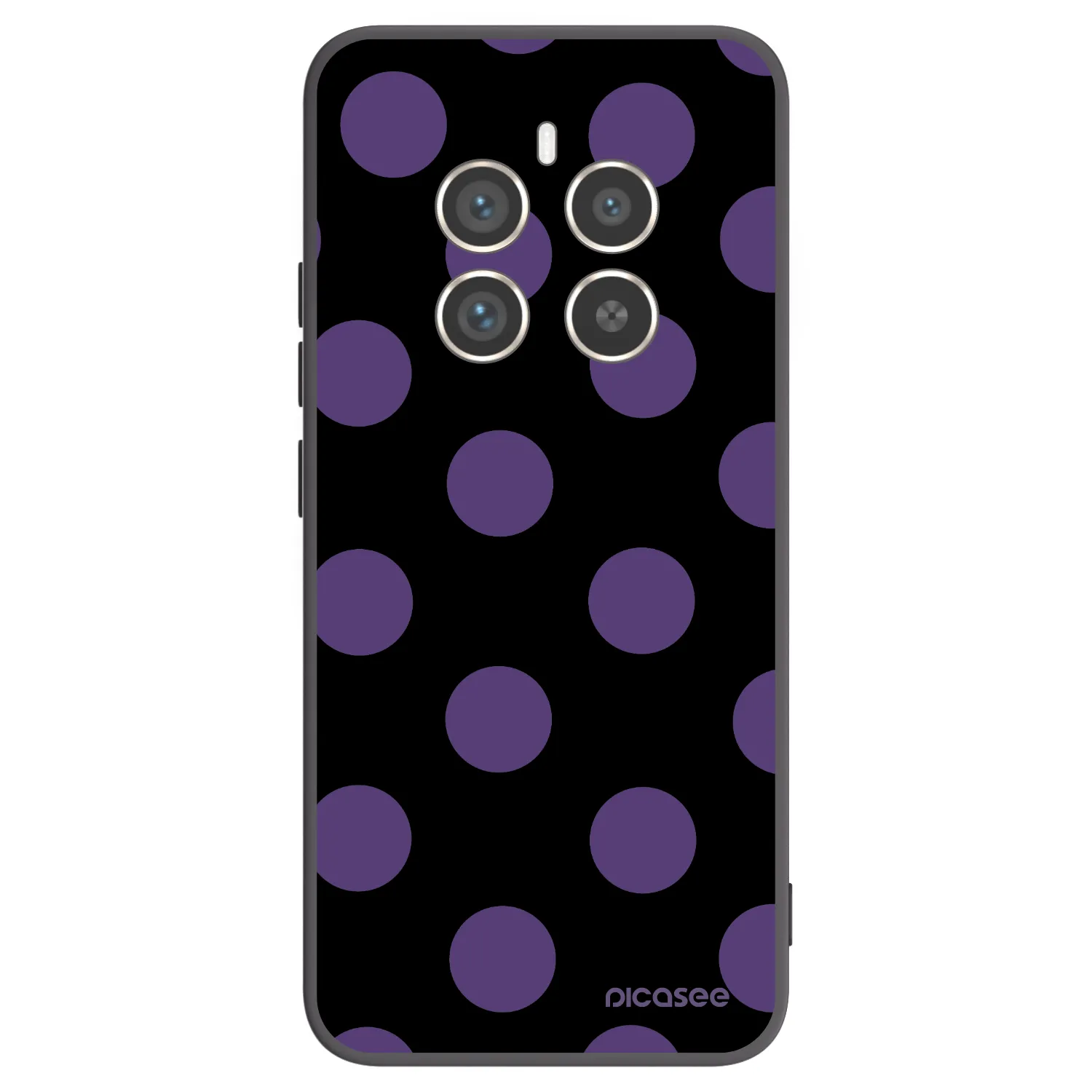 Picasee silikónový čierny obal pre Realme 12 Pro 5G - Big flickers
