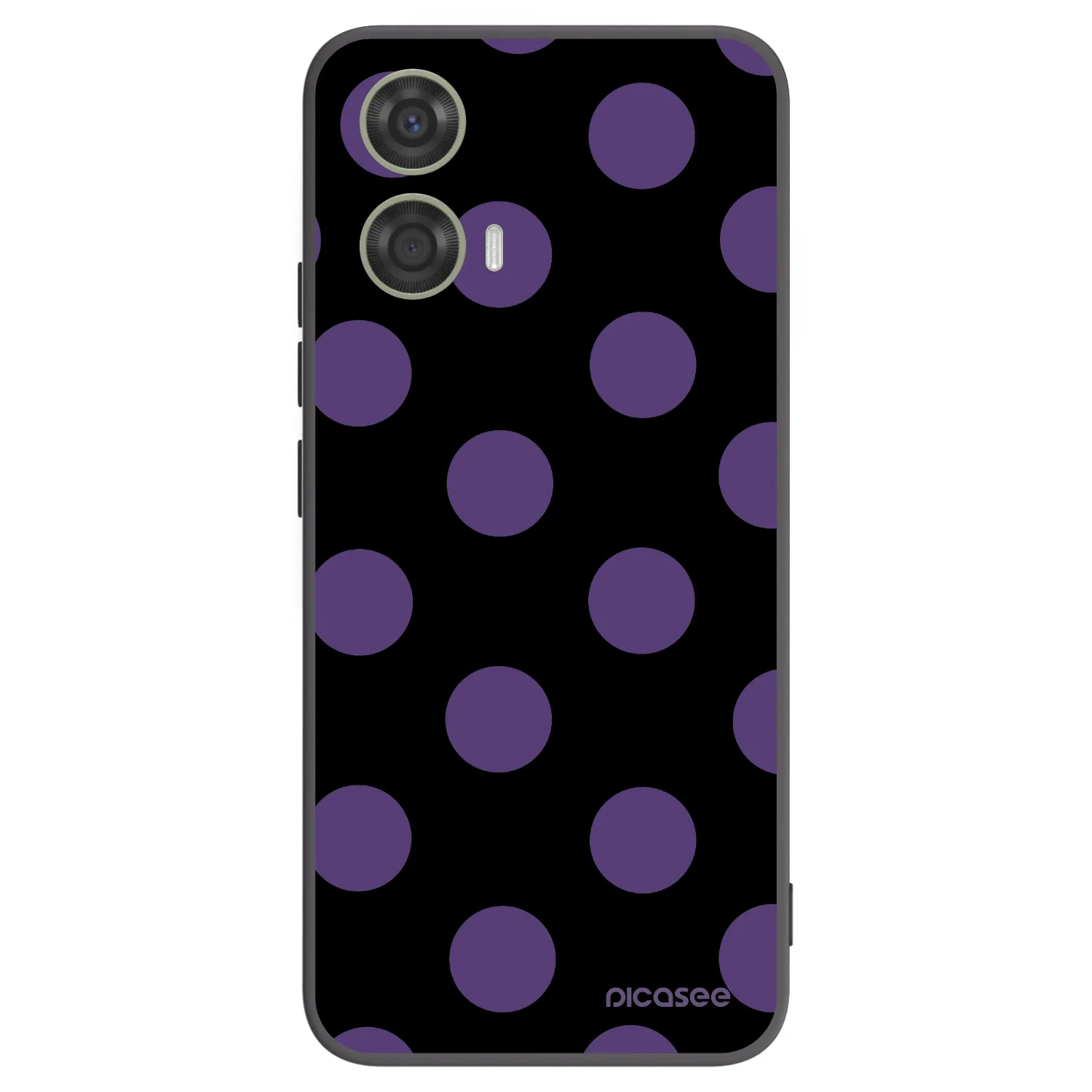 Picasee silikónový čierny obal pre Motorola Moto G24 - Big flickers