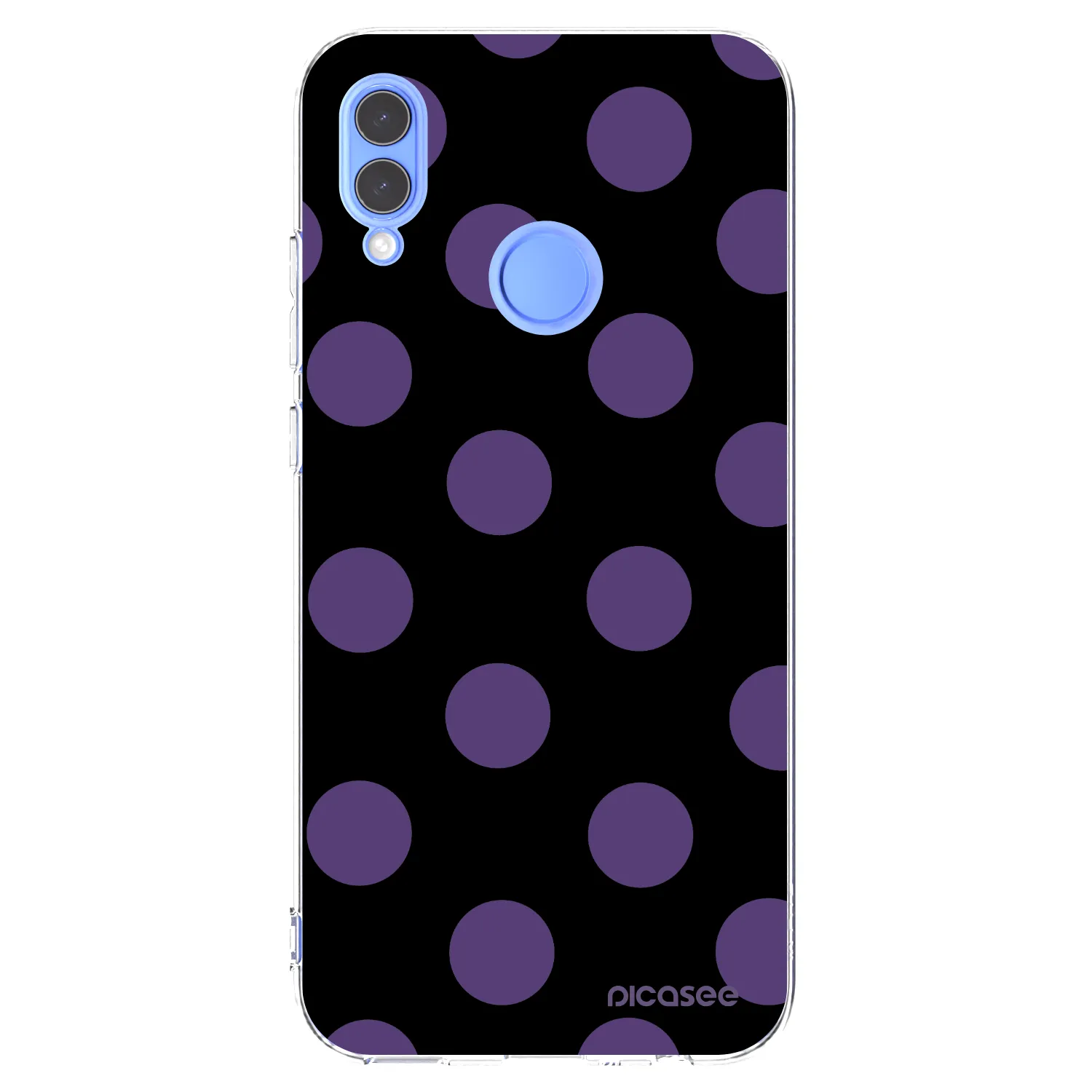 Picasee silikónový prehľadný obal pre Huawei P Smart 2019 - Big flickers