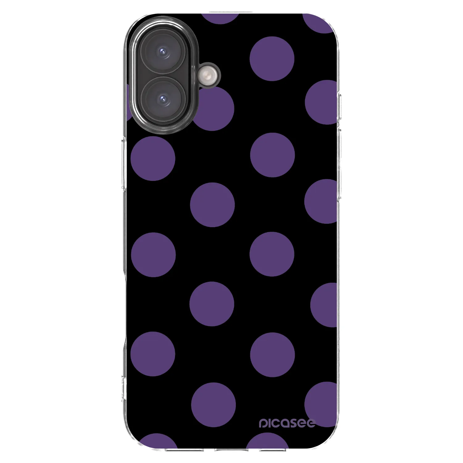 Picasee silikónový prehľadný obal pre Apple iPhone 16 Plus - Big flickers