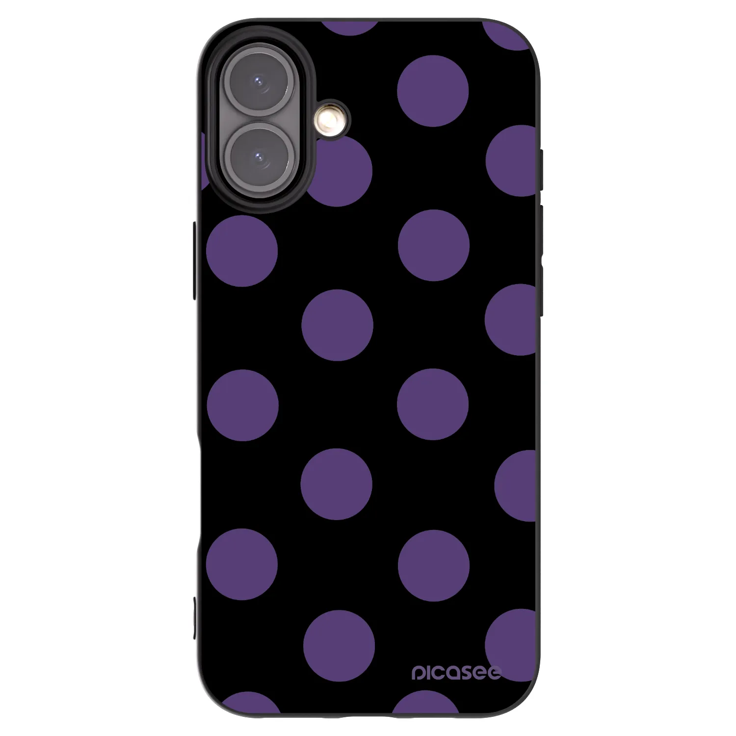 Picasee silikónový čierny obal pre Apple iPhone 16 Plus - Big flickers