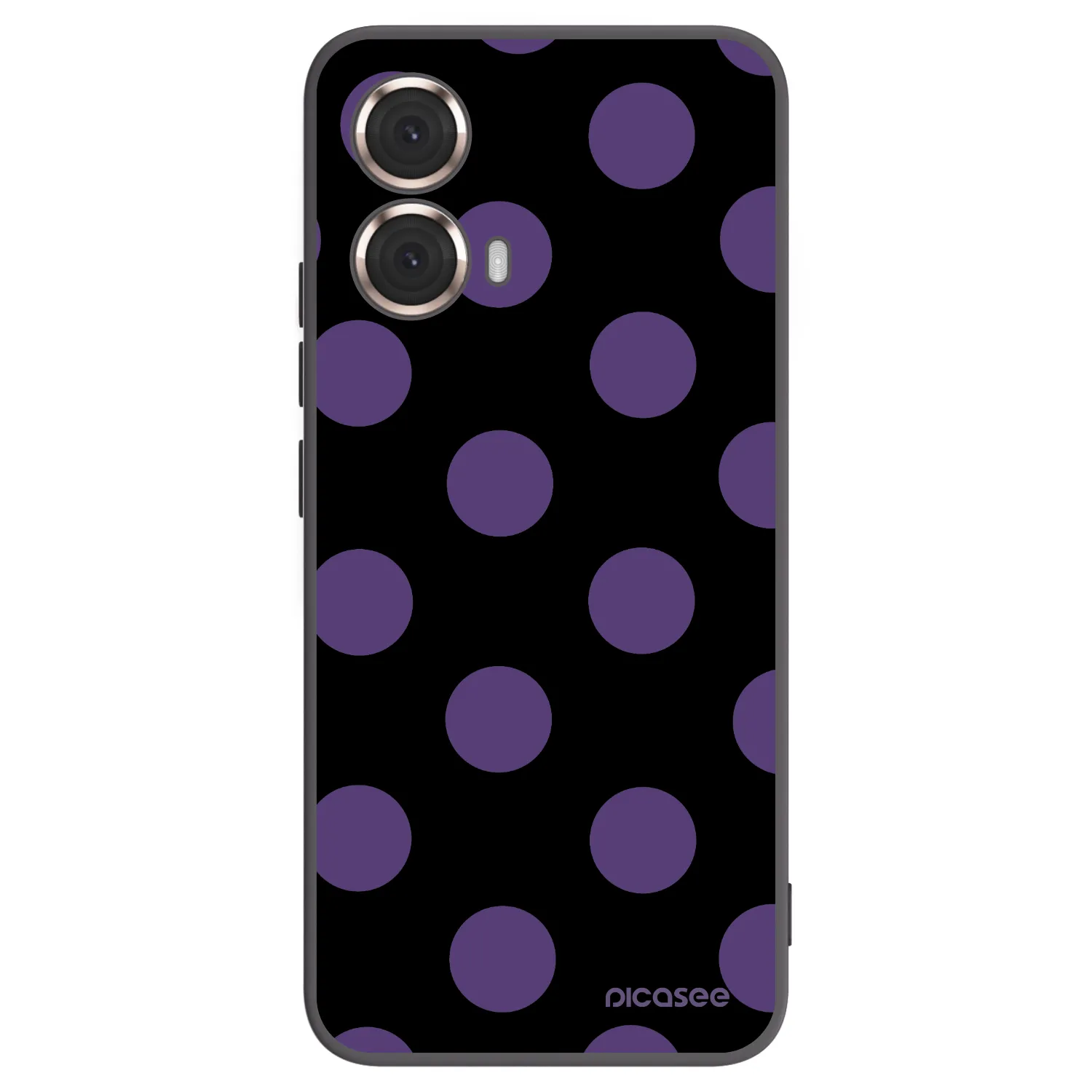 Picasee silikónový čierny obal pre Motorola Moto G85 - Big flickers