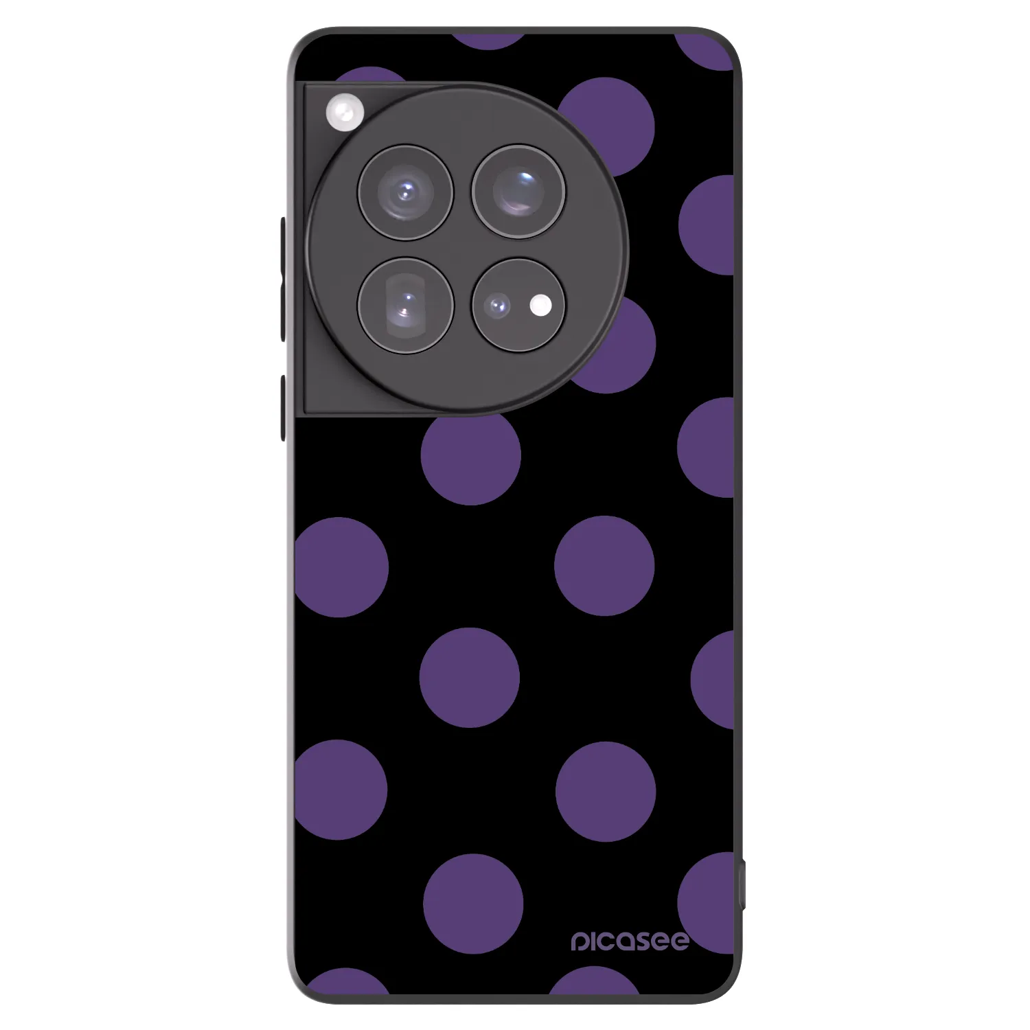 Picasee silikónový čierny obal pre OnePlus 12 5G - Big flickers