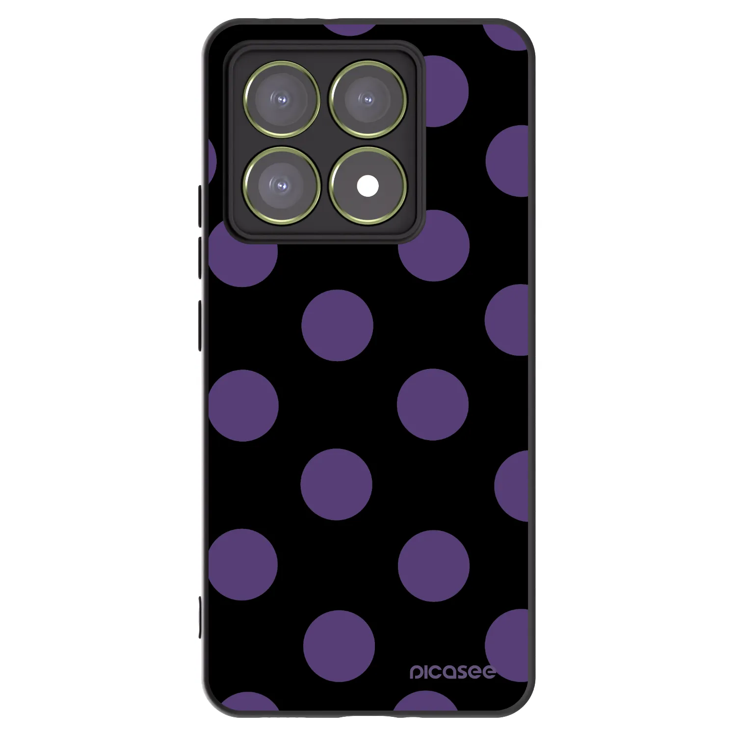 Picasee silikónový čierny obal pre Xiaomi 14T - Big flickers