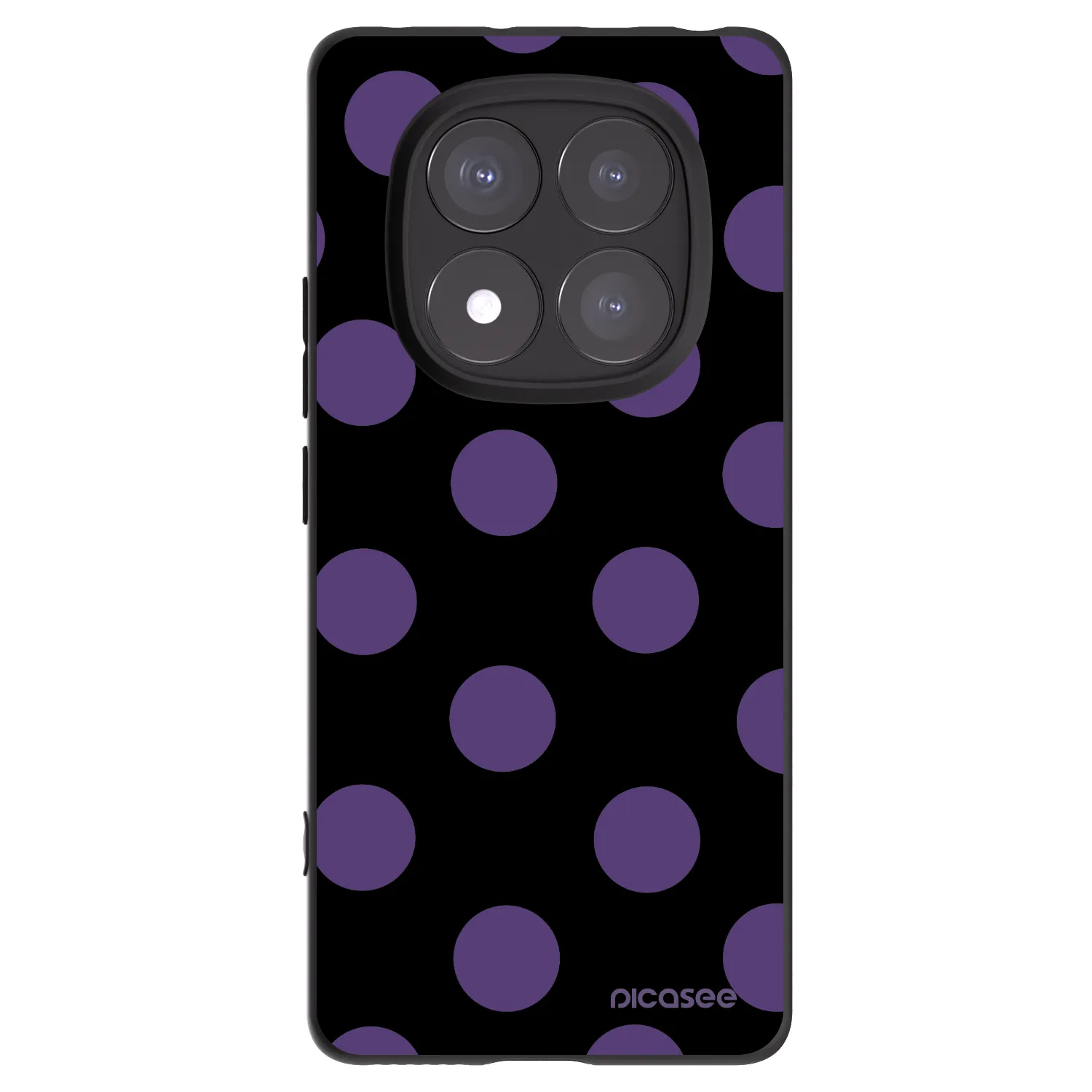 Picasee silikónový čierny obal pre Xiaomi Redmi Note 14 Pro 5G - Big flickers