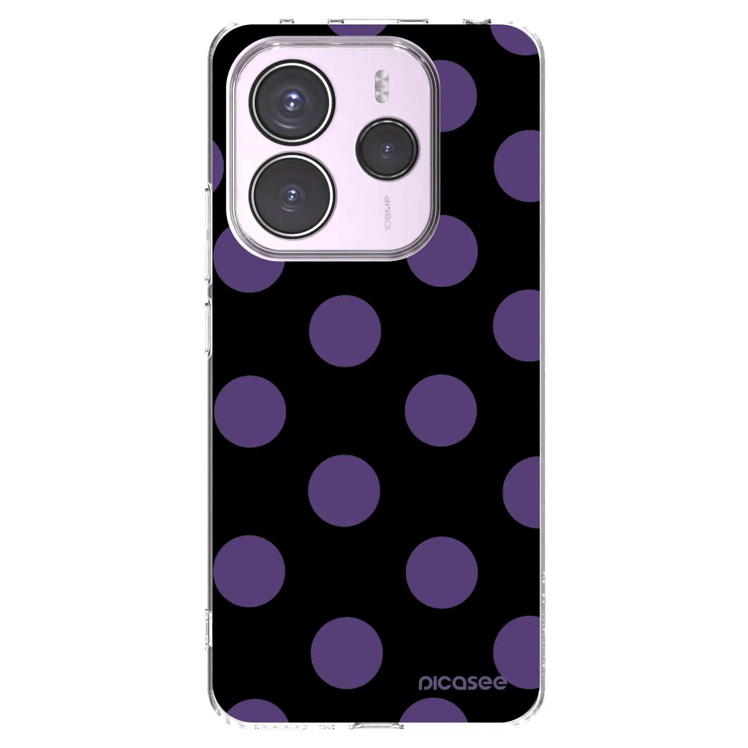 Picasee silikónový prehľadný obal pre Xiaomi Redmi Note 14 5G - Big flickers