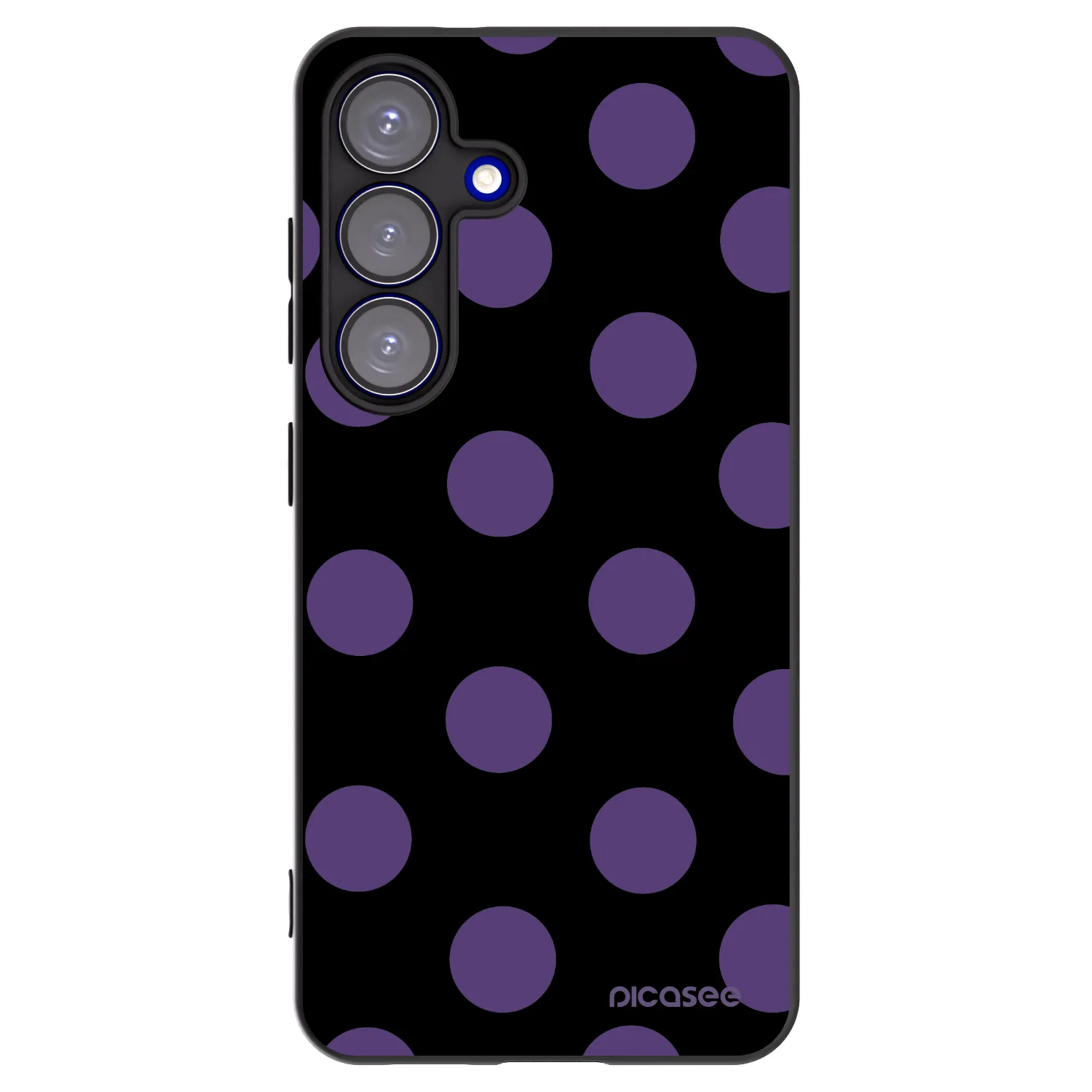 Picasee silikónový čierny obal pre Samsung Galaxy S25 5G - Big flickers