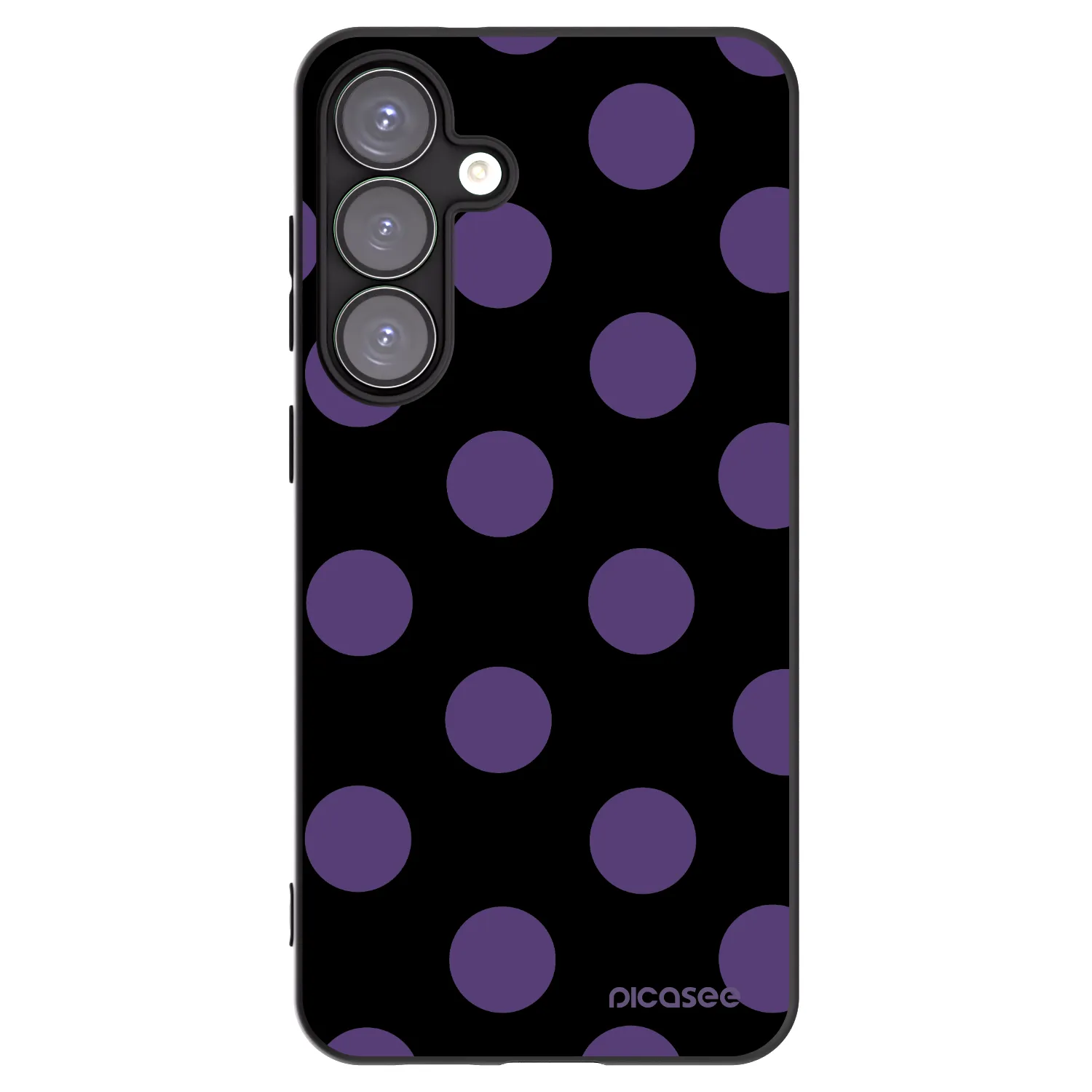 Picasee silikónový čierny obal pre Samsung Galaxy S25+ 5G - Big flickers