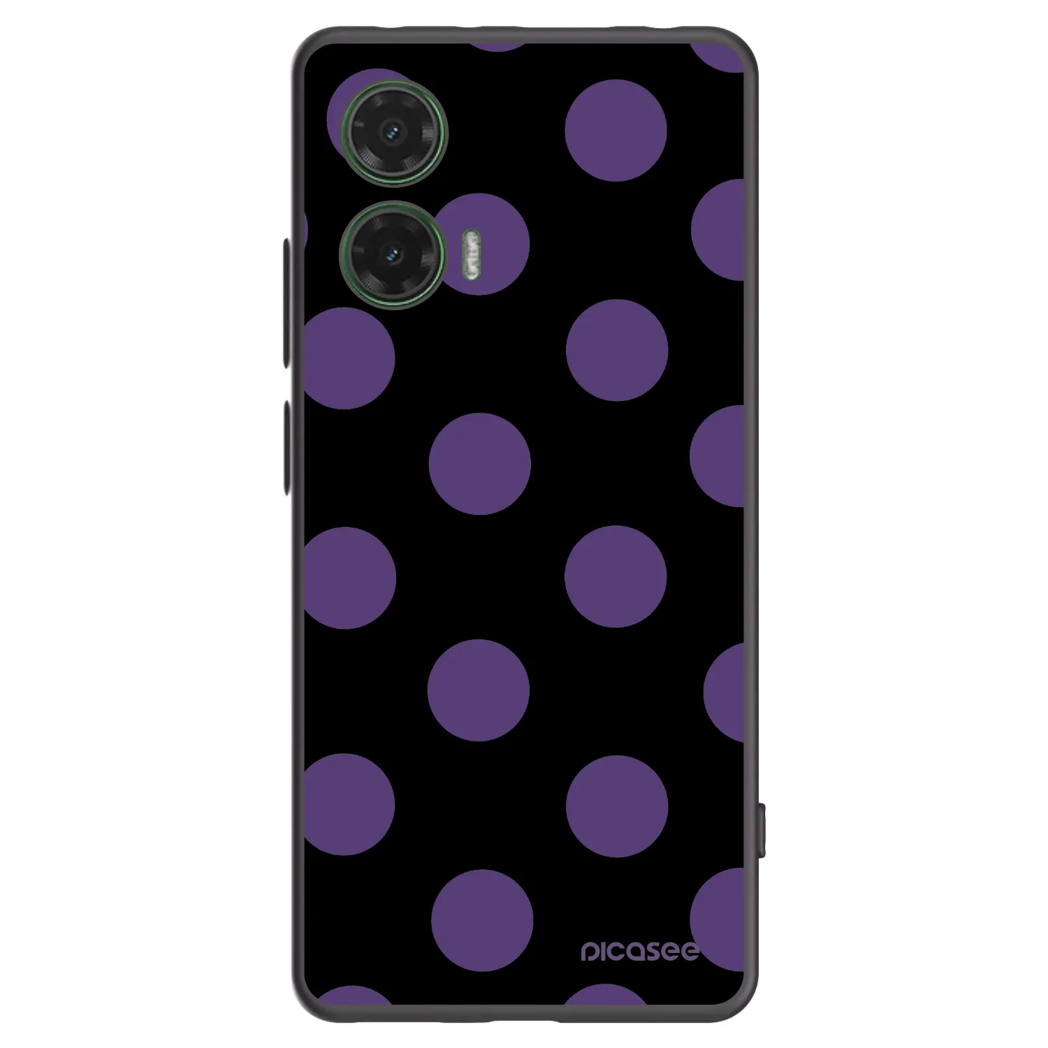 Picasee silikónový čierny obal pre Motorola Moto G35 5G - Big flickers