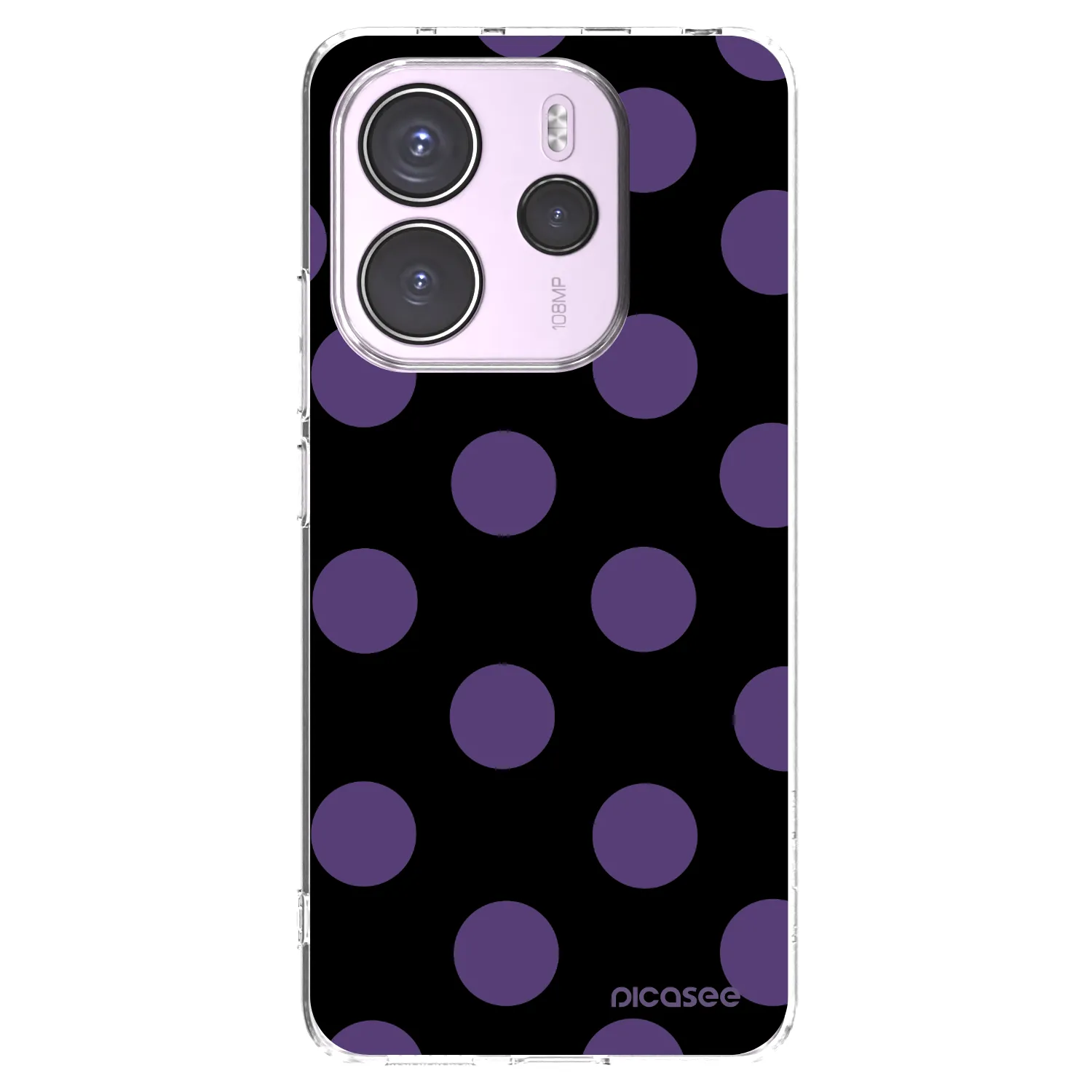 Picasee silikónový prehľadný obal pre Xiaomi Redmi Note 14 4G - Big flickers