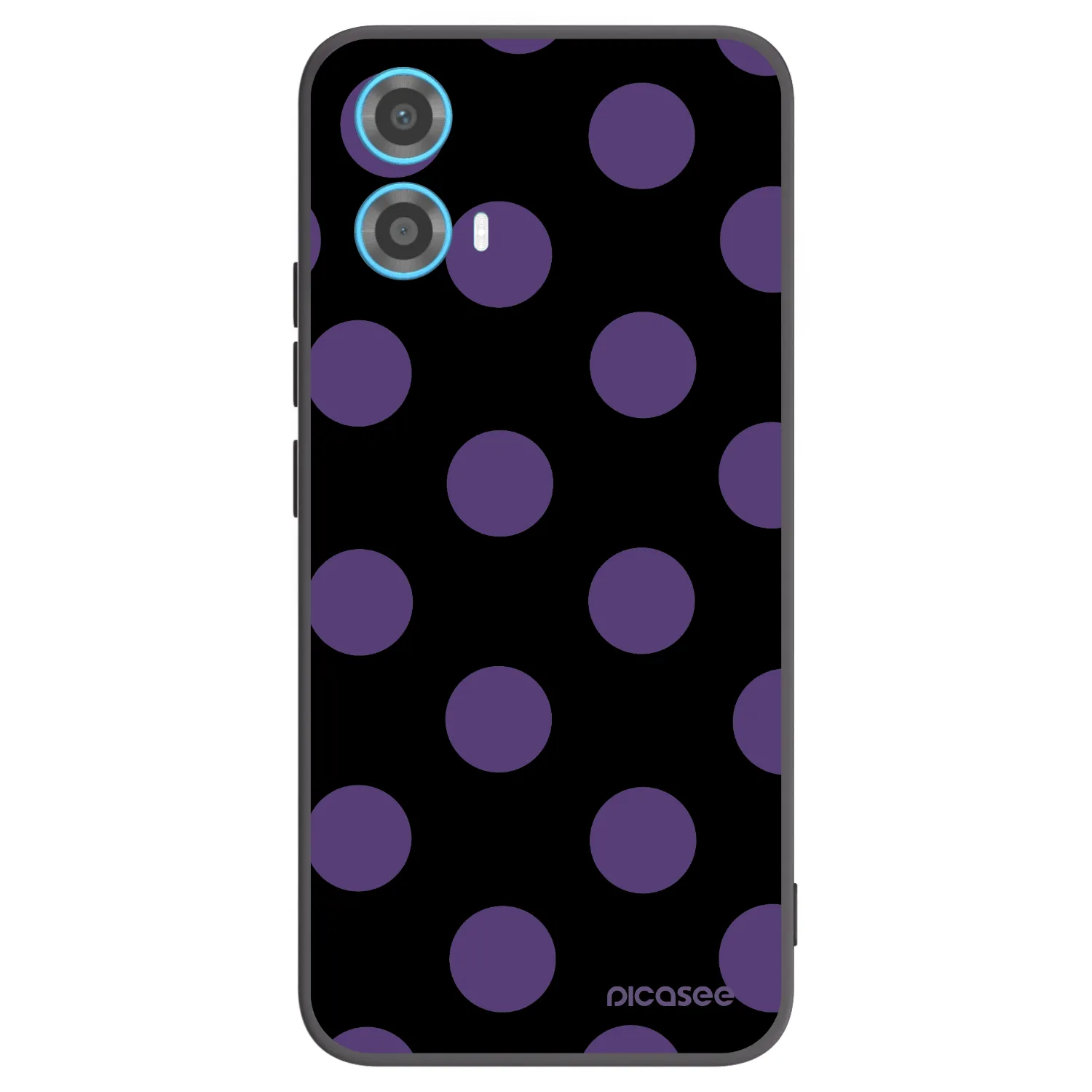 Picasee silikónový čierny obal pre Motorola Moto G34 5G - Big flickers