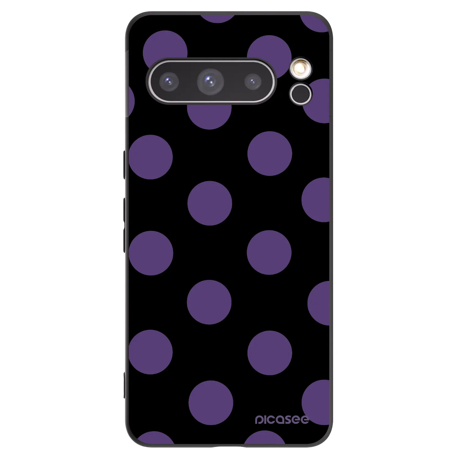 Picasee silikónový čierny obal pre Google Pixel 8 Pro - Big flickers