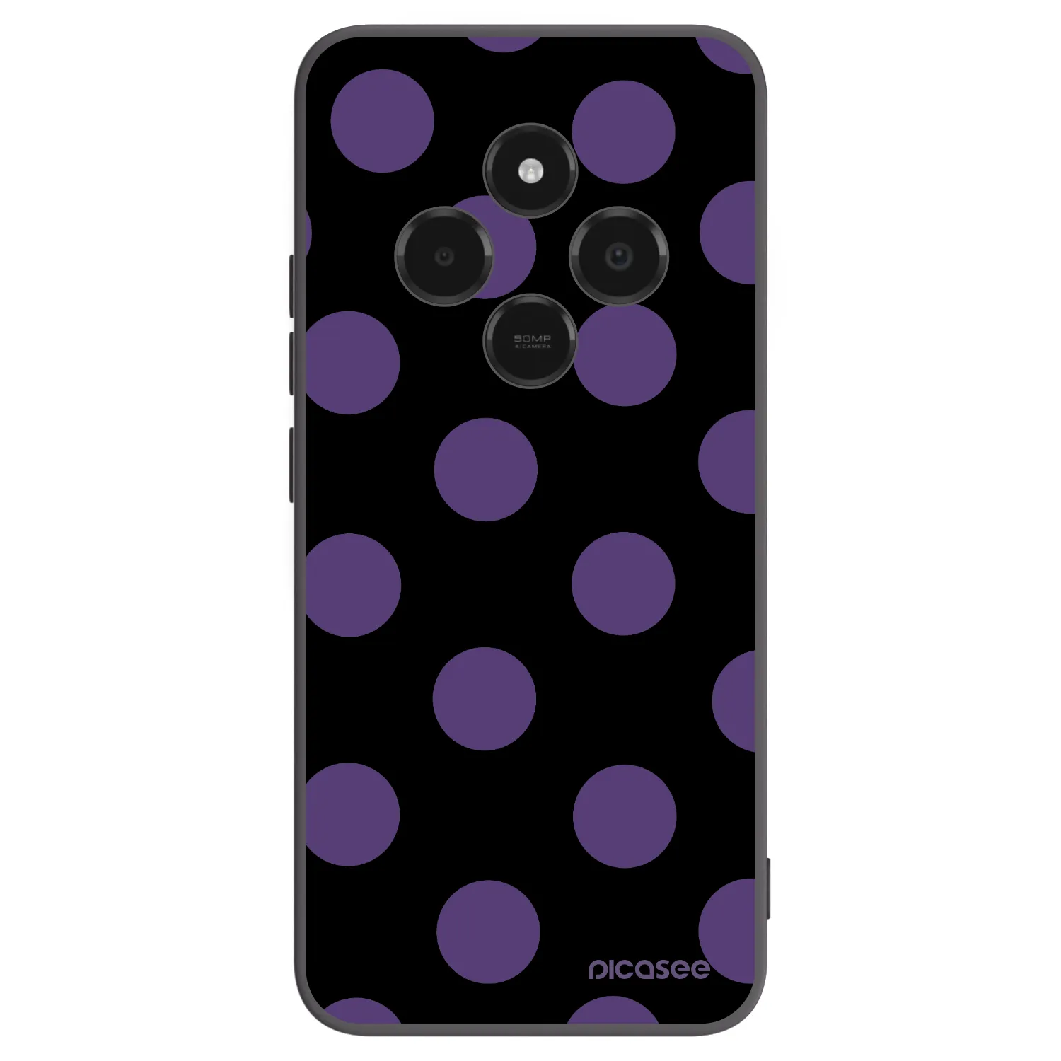 Picasee silikónový čierny obal pre Xiaomi Poco C75 - Big flickers