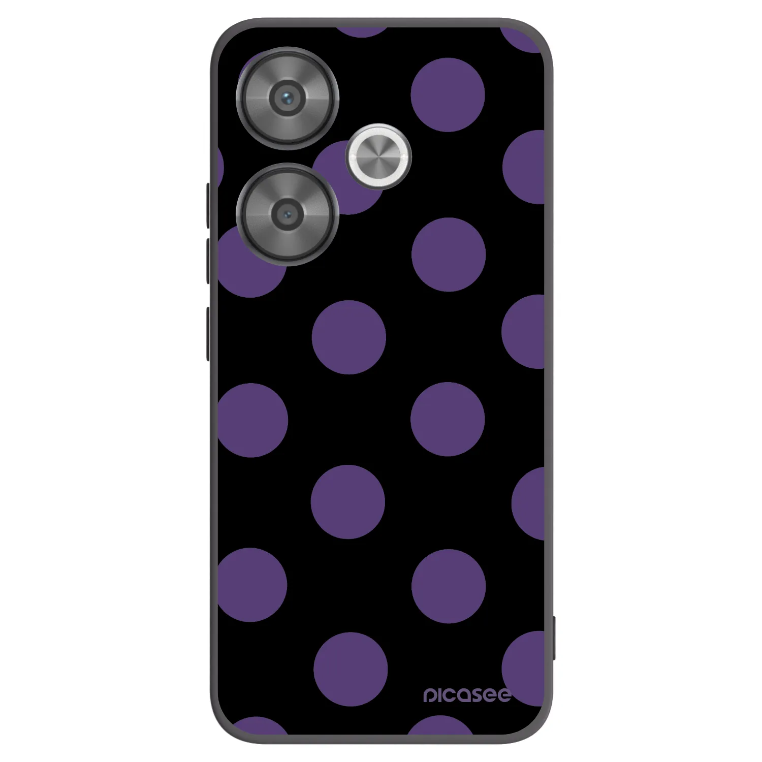 Picasee silikónový čierny obal pre Xiaomi Poco F6 - Big flickers