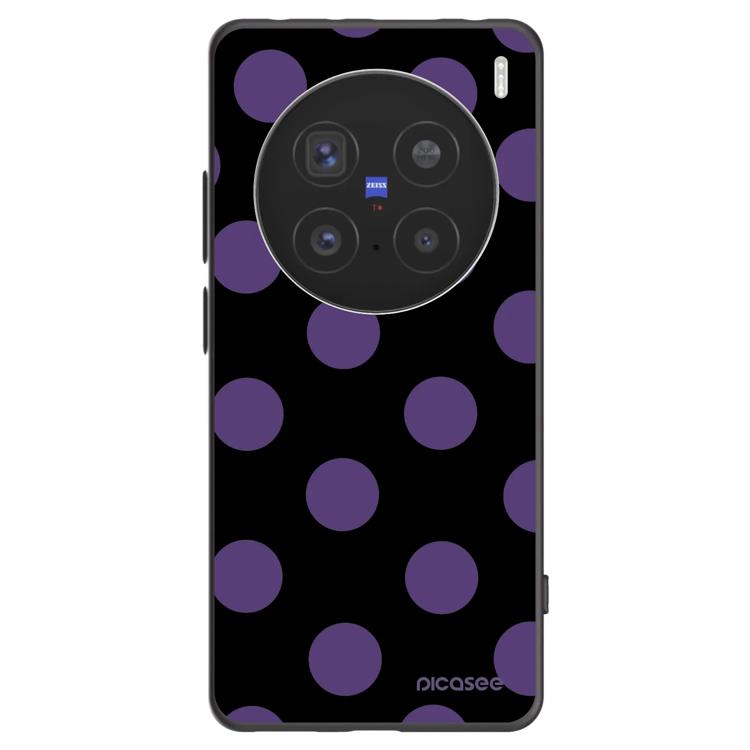 Picasee silikónový čierny obal pre Vivo X200 Pro - Big flickers