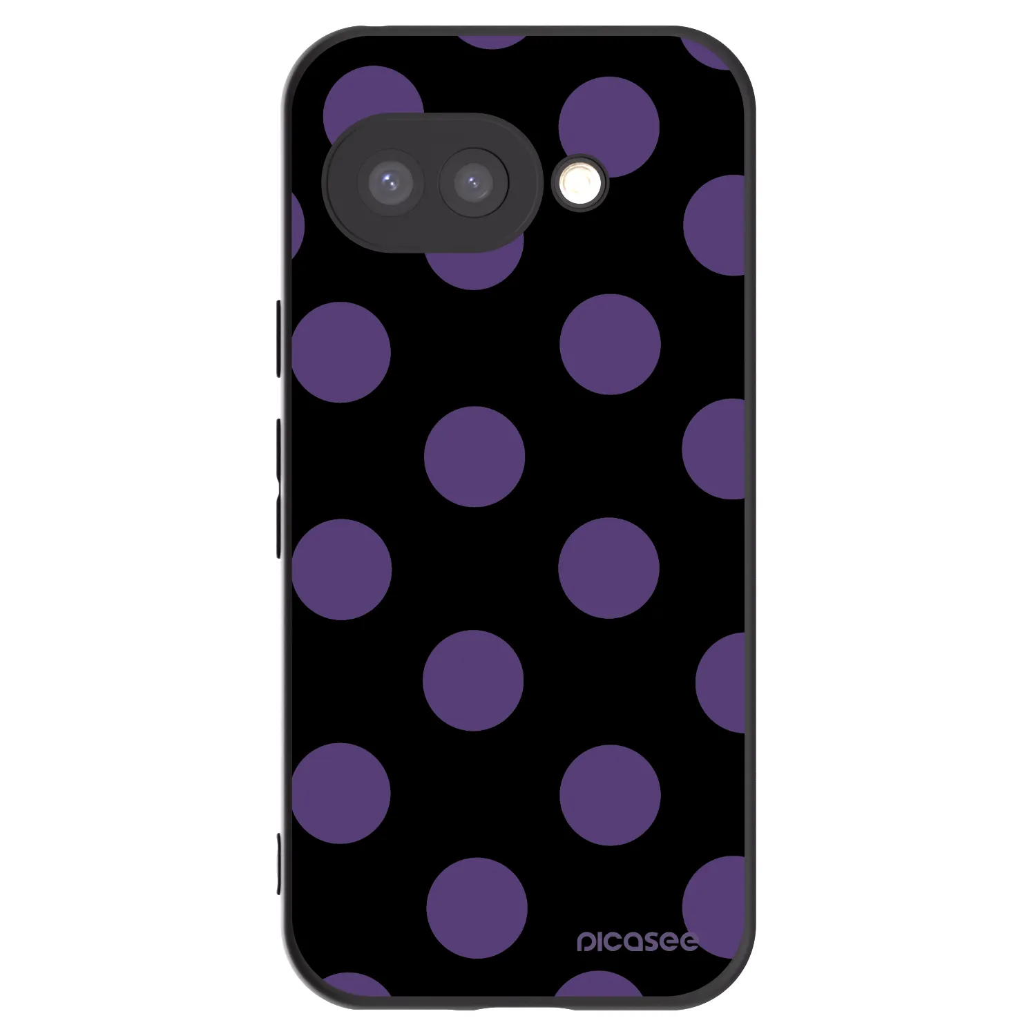 Picasee silikónový čierny obal pre Google Pixel 9a - Big flickers