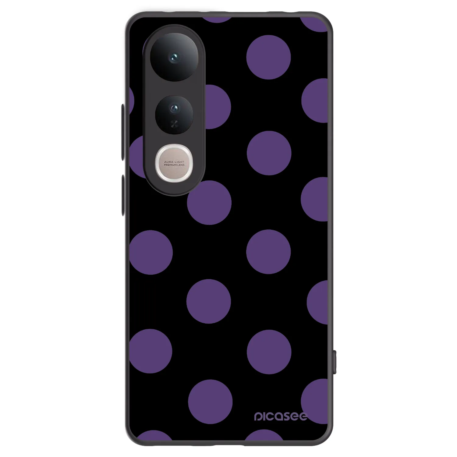 Picasee silikónový čierny obal pre Vivo V50 Lite 5G - Big flickers